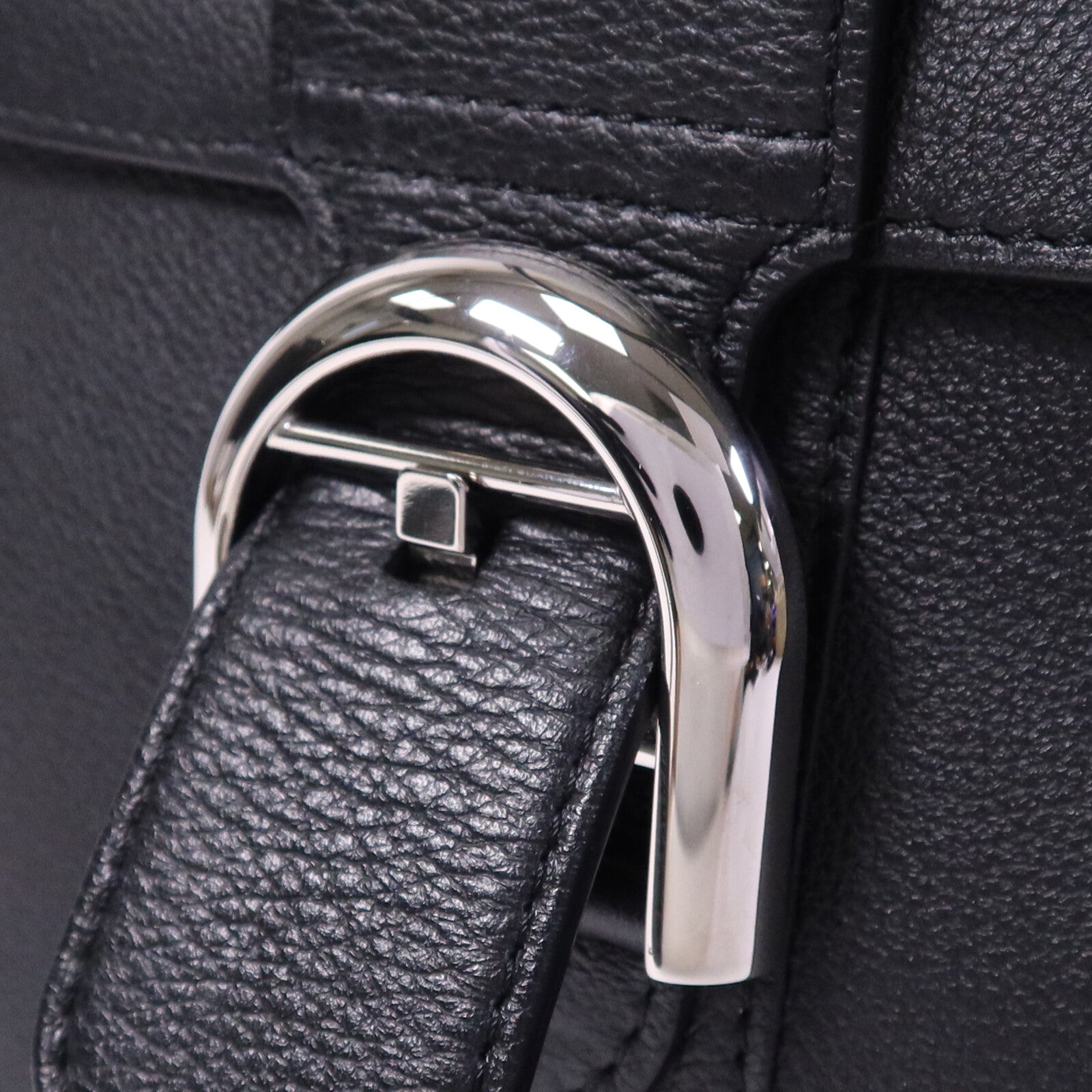 Delvaux 牛皮皮革Brillant MM銀扣手挽肩背兩用袋