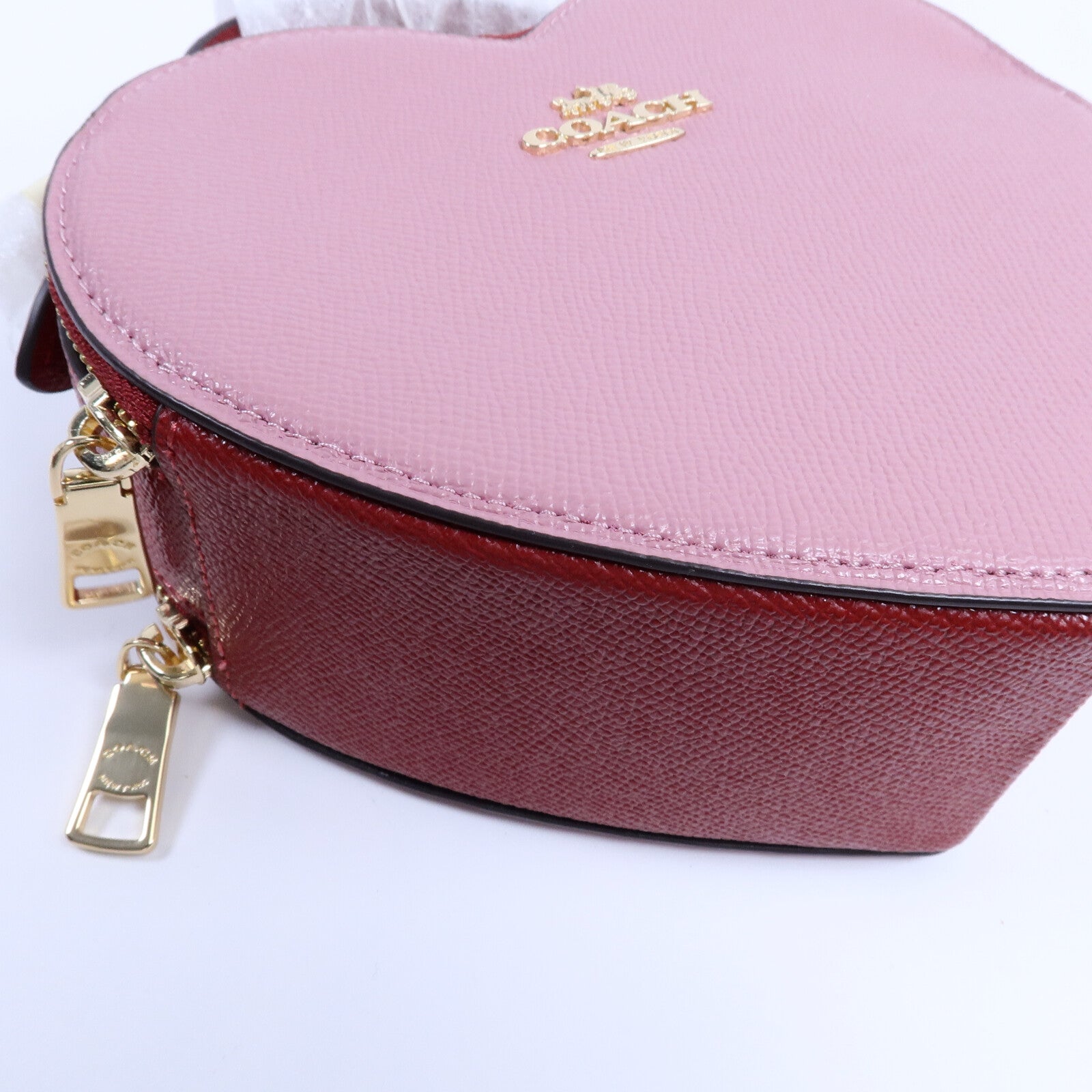 COACH 牛皮皮革Heart Crossbody In Colorblock手挽肩背兩用袋