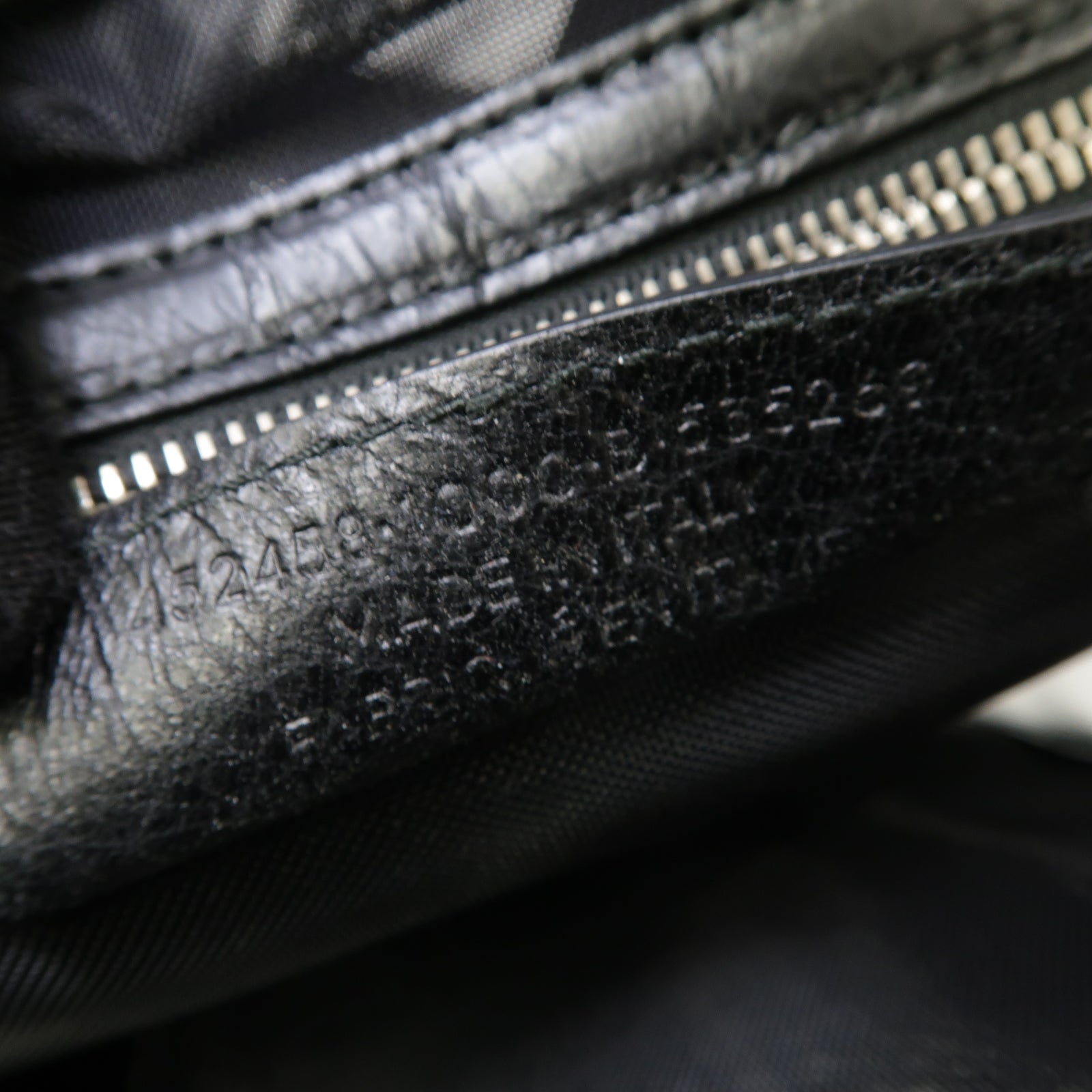 BALENCIAGA 【激減優惠】聚酯纖維2way Shoulder Bag銀扣手挽肩背兩用袋黒色