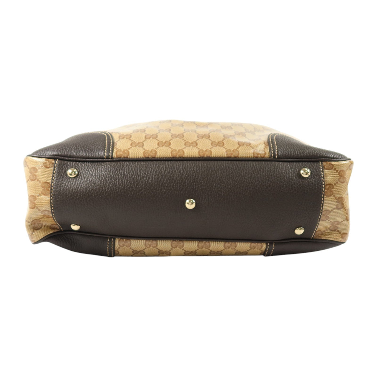 GUCCI 塗層帆布Shoulder Bag金扣肩背袋