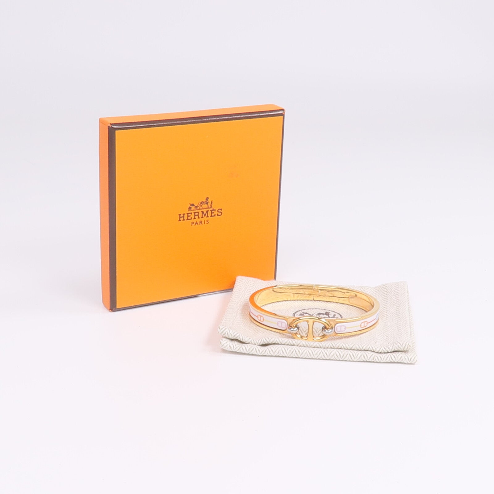 HERMES 金屬/琺瑯Mini Clic Chaine d'Ancre Bracelet手鐲