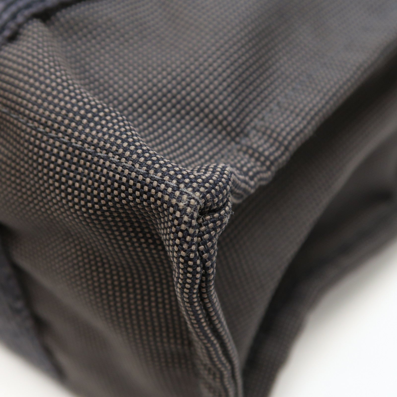 HERMES 帆布Herline Backpack銀扣背包灰色