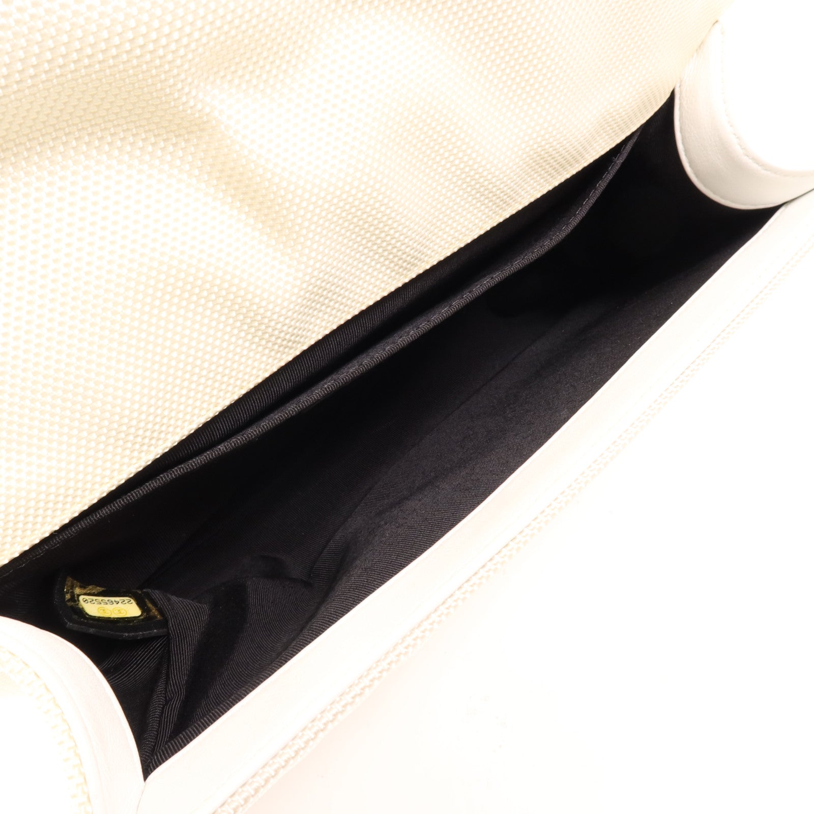 CHANEL 帆布Boy 25銀扣肩背袋