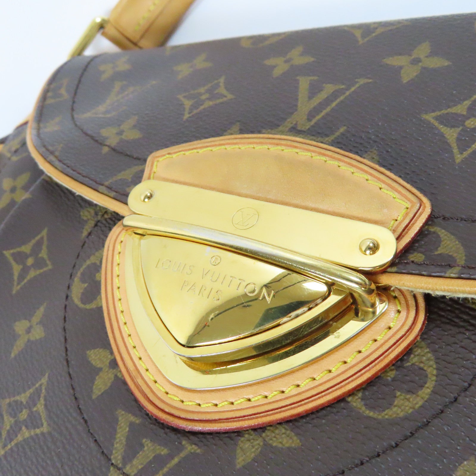 LOUIS VUITTON 【激減優惠】Monogram Beverly PM金扣肩背袋啡色