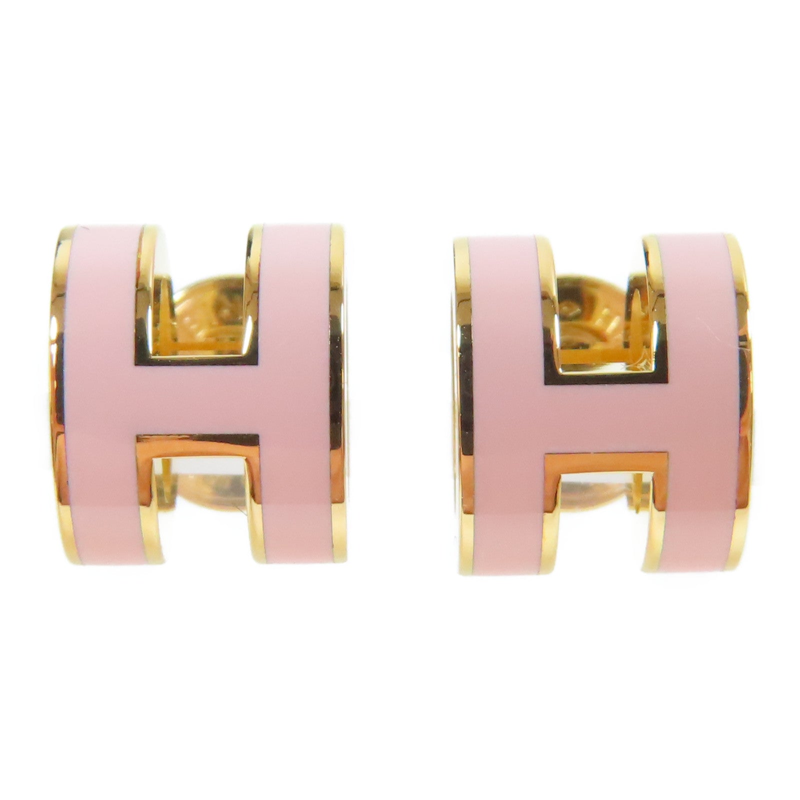 HERMES 金屬Earrings耳環粉紅色/金色