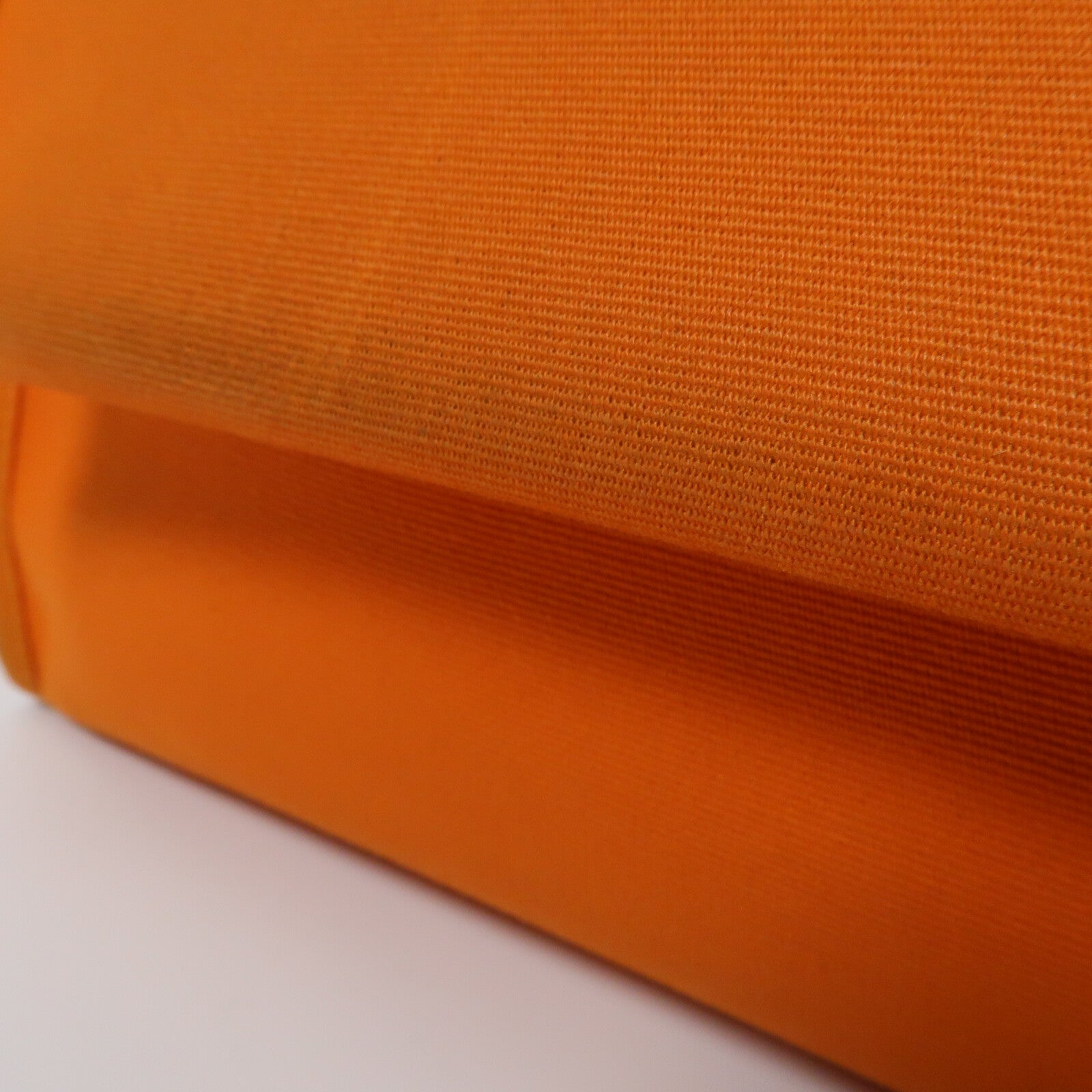 HERMES 帆布Herbag PM銀扣手挽肩背兩用袋Orange