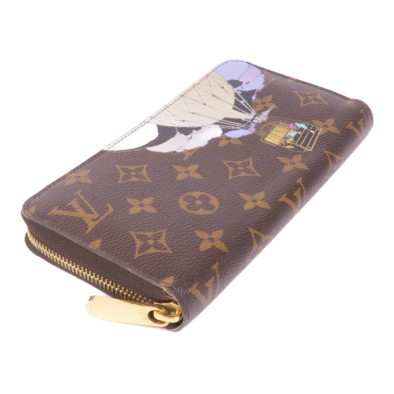 LOUIS VUITTON Monogram Zipper Long Wallet金扣長錢包