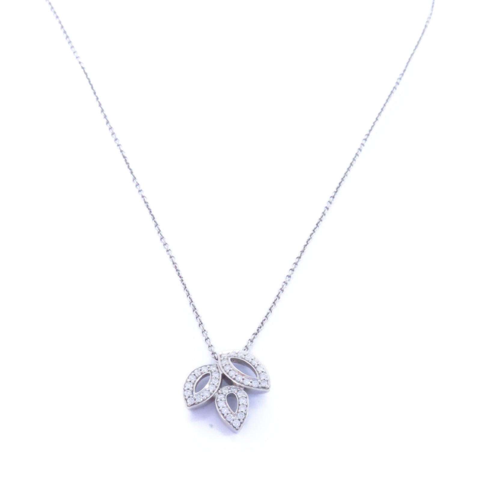 HARRY WINSTON 【激減優惠】PT950鉑金Lily Cluster Diamond Necklace鑽石項鍊銀色