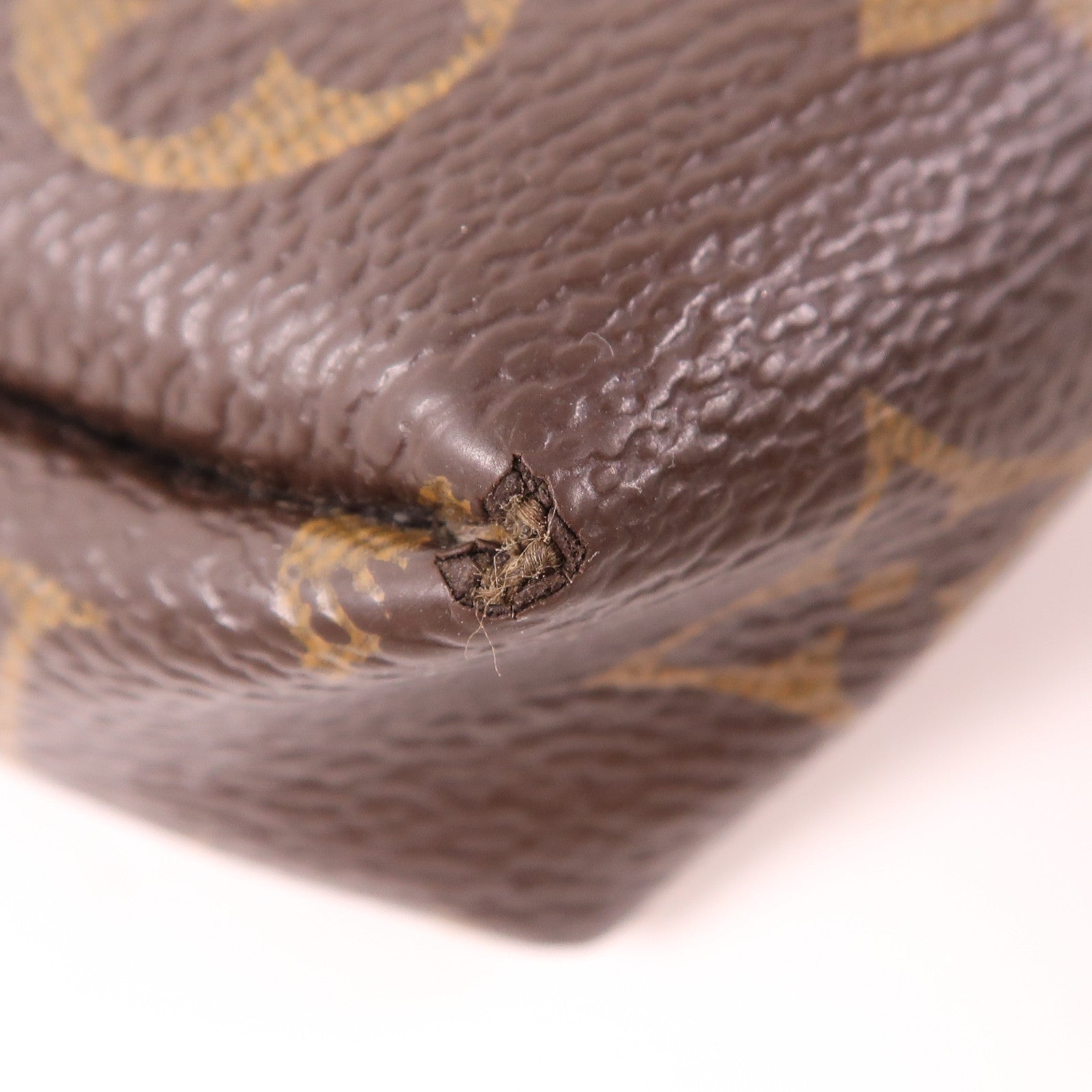 LOUIS VUITTON LV GHW Pallas Clutch Shoulder Bag M41639 Monogram Brown/Black