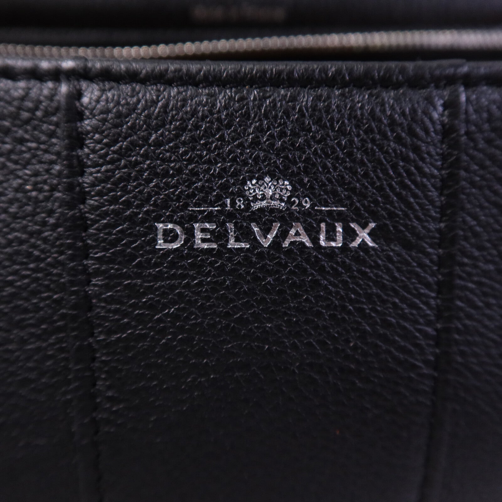 Delvaux 牛皮皮革Brillant MM銀扣手挽肩背兩用袋