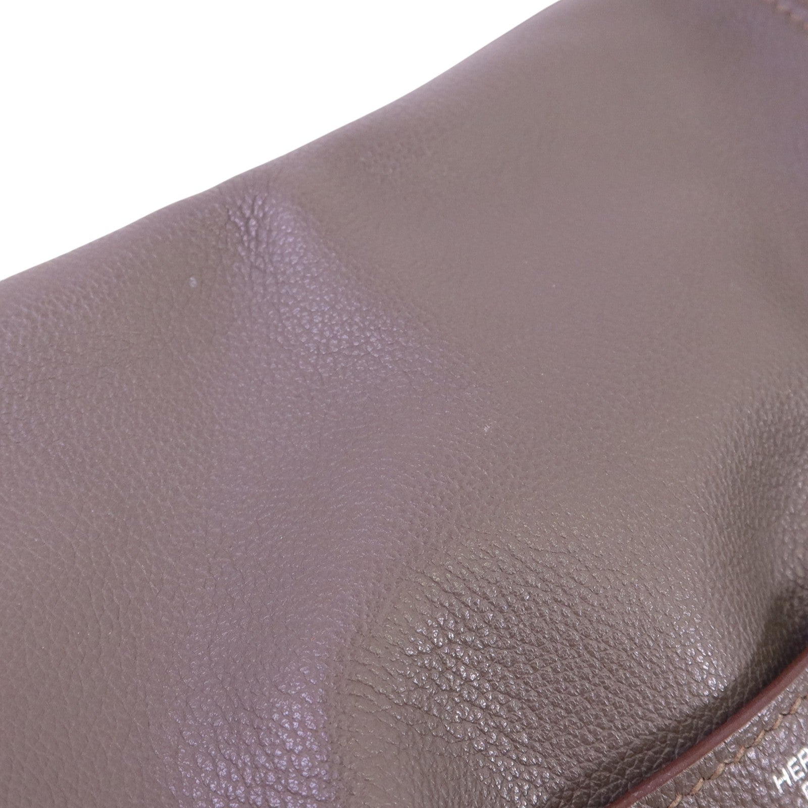 HERMES Evercolor皮革Lindy 26銀扣手挽肩背兩用袋Etain
