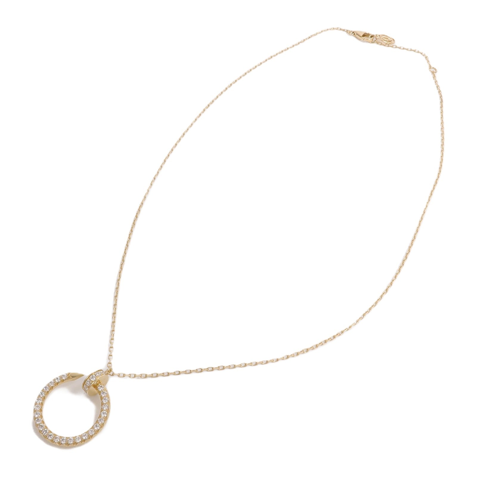 CARTIER 18K黃金Juste Un Clou鑽石項鍊