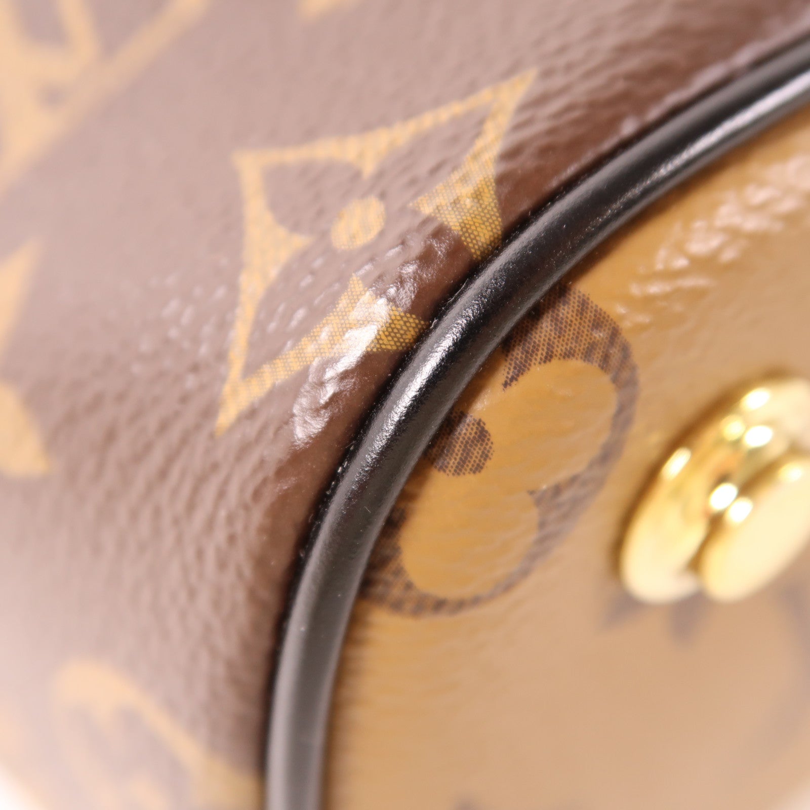 LOUIS VUITTON Monogram Reverse Vanity Chain Pouch金扣手挽肩背兩用袋