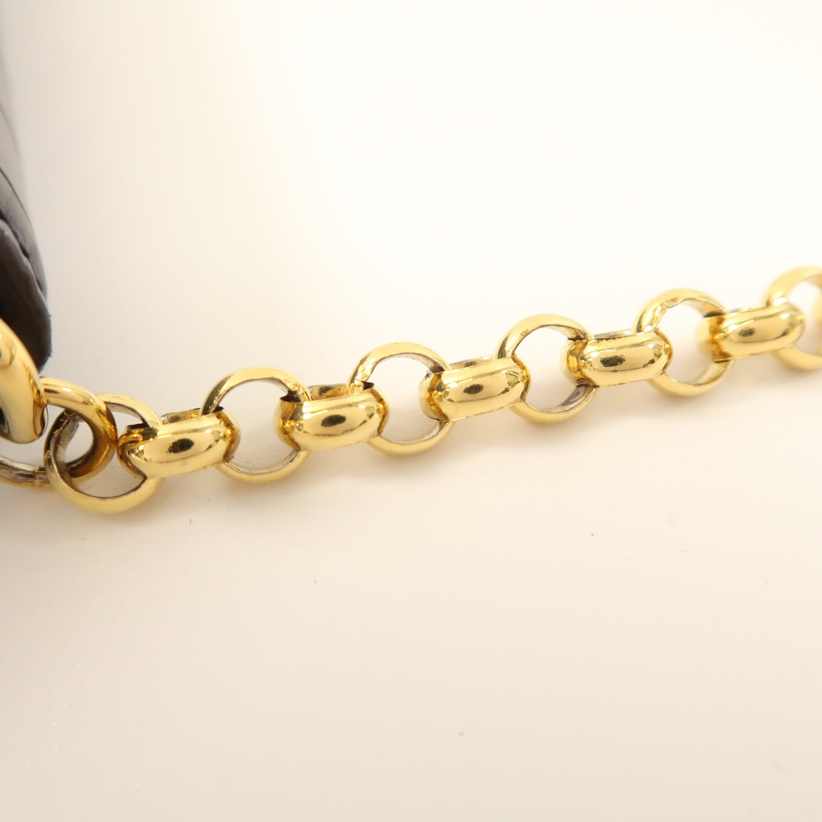 Chloe 牛皮皮革Chain Shoulder金扣鏈帶肩背袋
