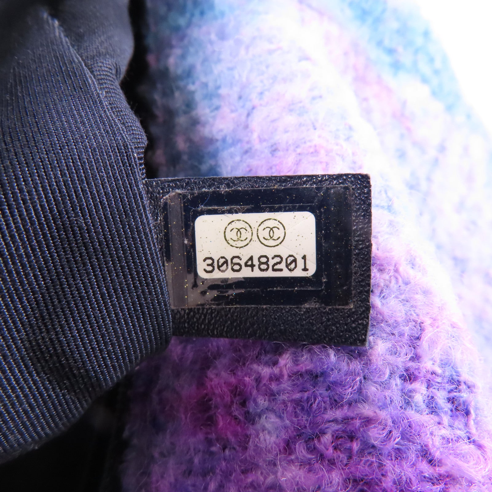 CHANEL 羊毛Ombre Large 19鏈帶手挽肩背兩用袋