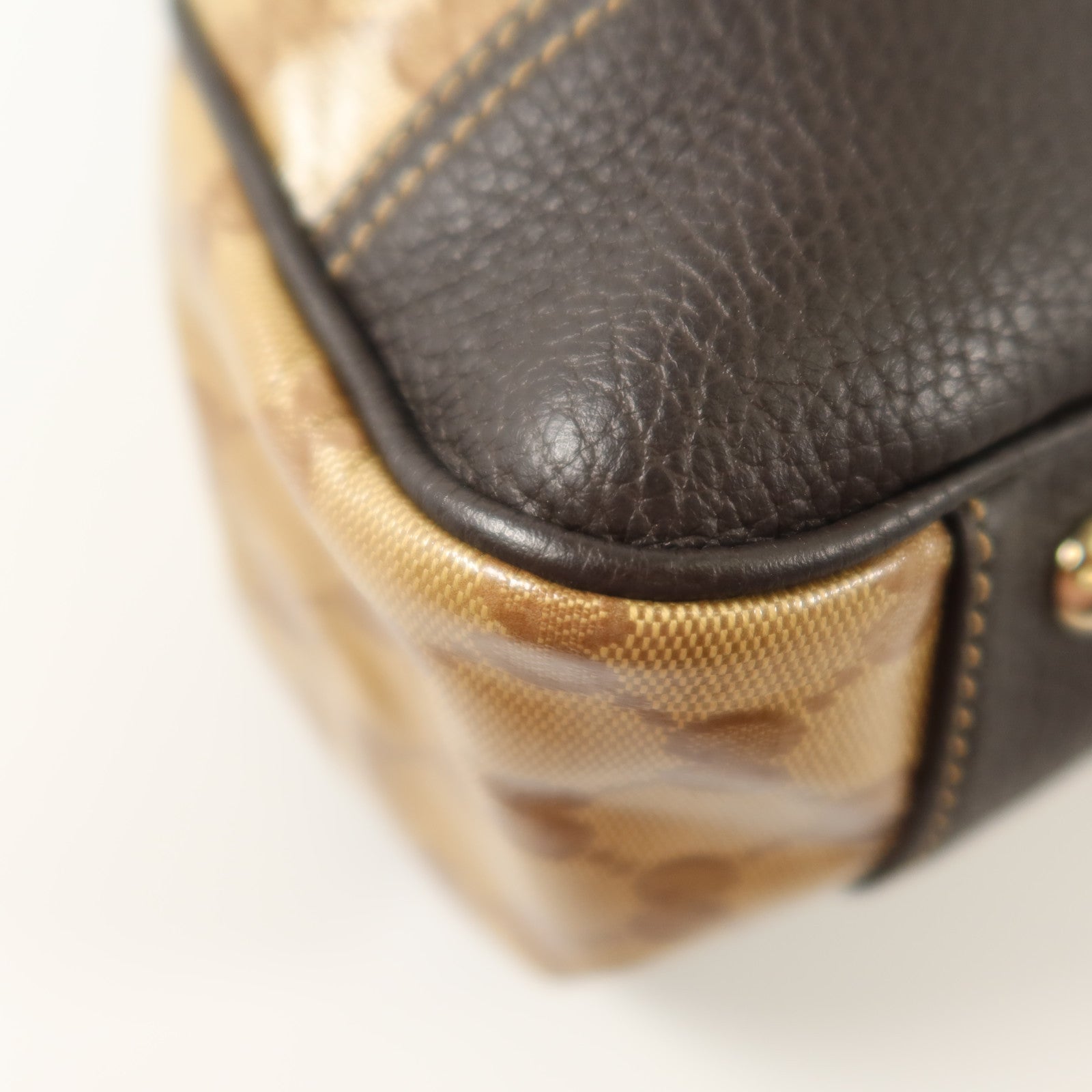 GUCCI 塗層帆布Shoulder Bag金扣肩背袋
