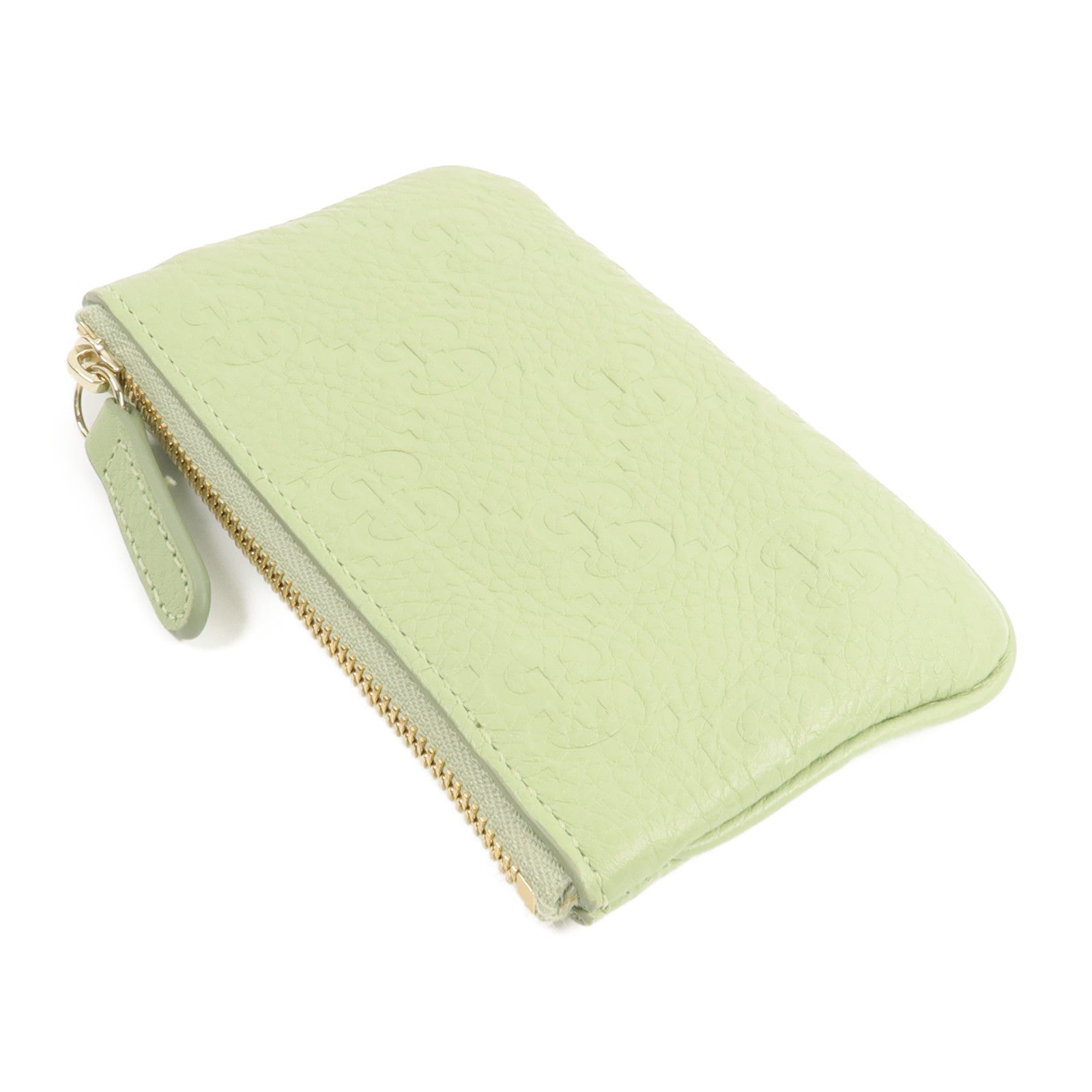 GUCCI 牛皮皮革GG Emblem Key&Coins Case