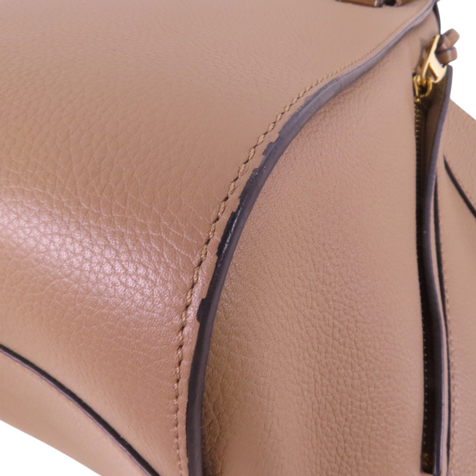 LOEWE GHW Hammock Small Hand Shoulder Bag Calfskin Leather Beige