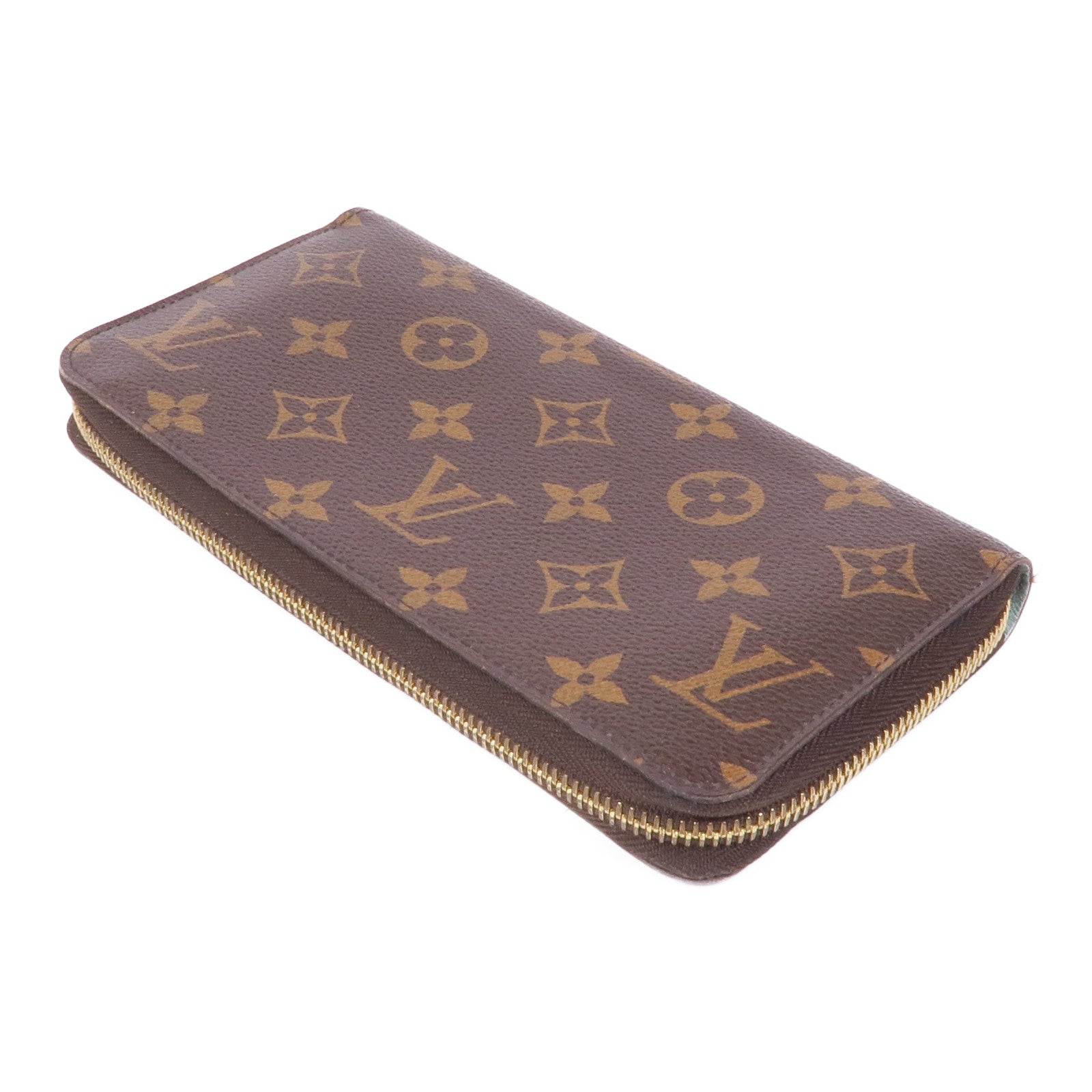 LOUIS VUITTON Monogram Zipper Long Wallet金扣長錢包