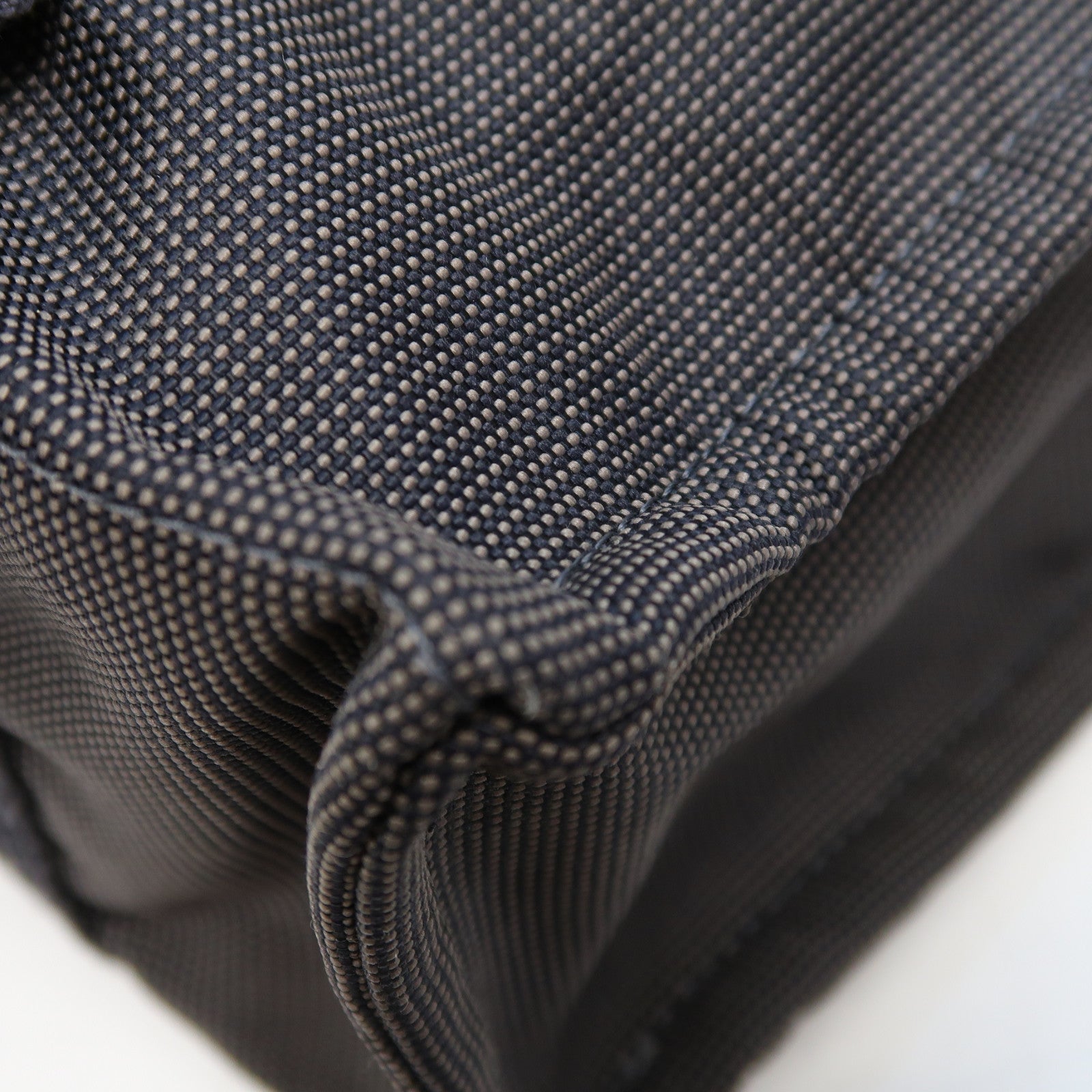 HERMES 帆布Herline Backpack銀扣背包灰色