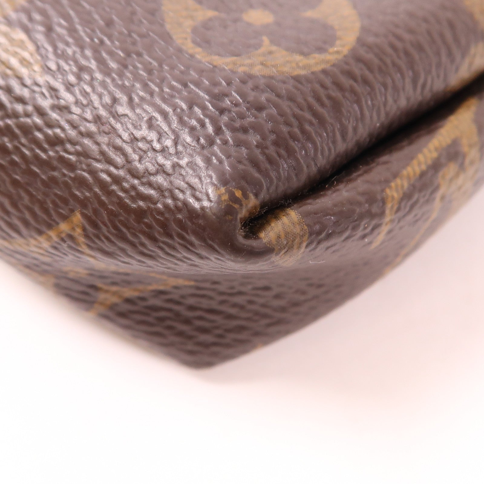 LOUIS VUITTON LV GHW Pallas Clutch Shoulder Bag M41639 Monogram Brown/Black