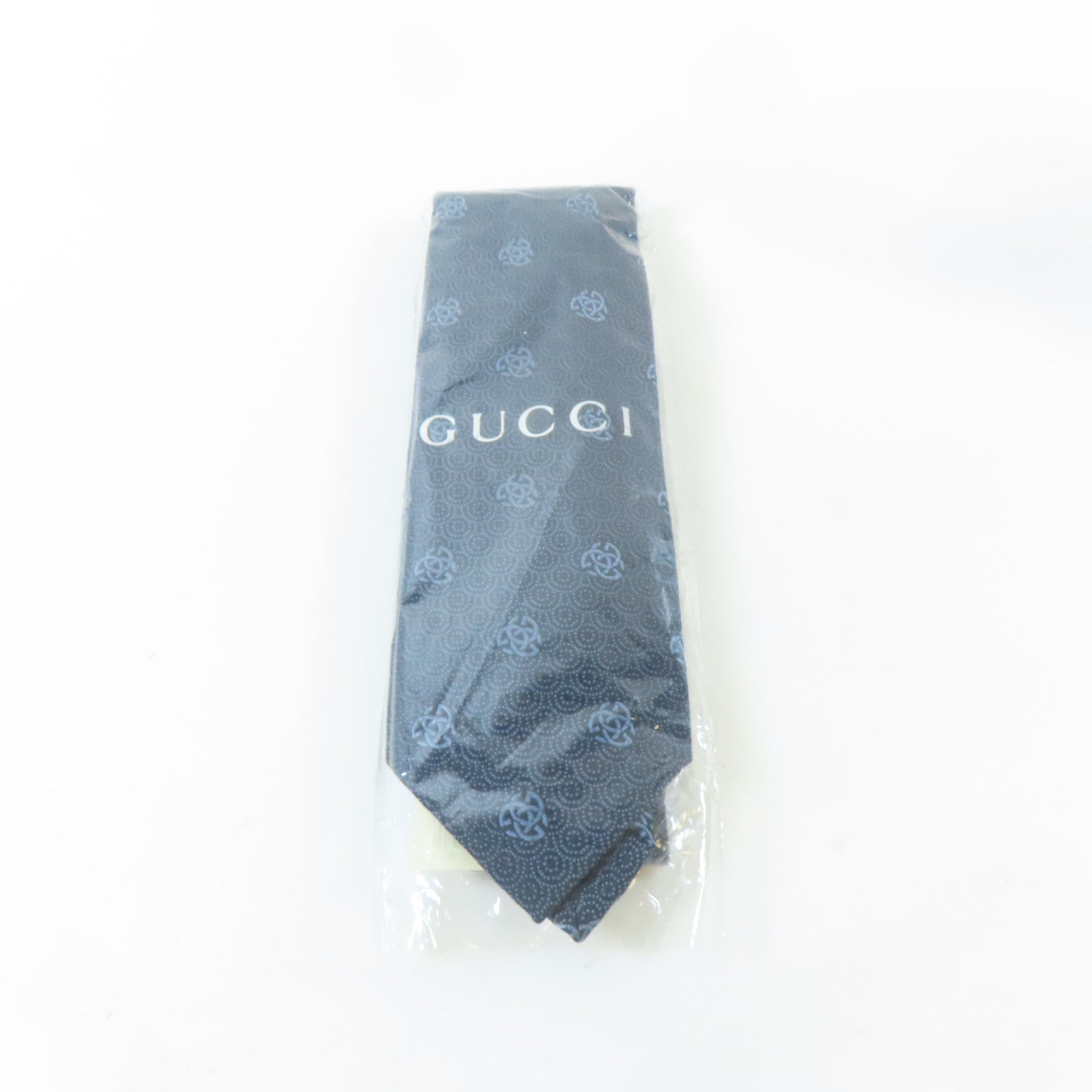 GUCCI 絲質Necktie領帶藍色