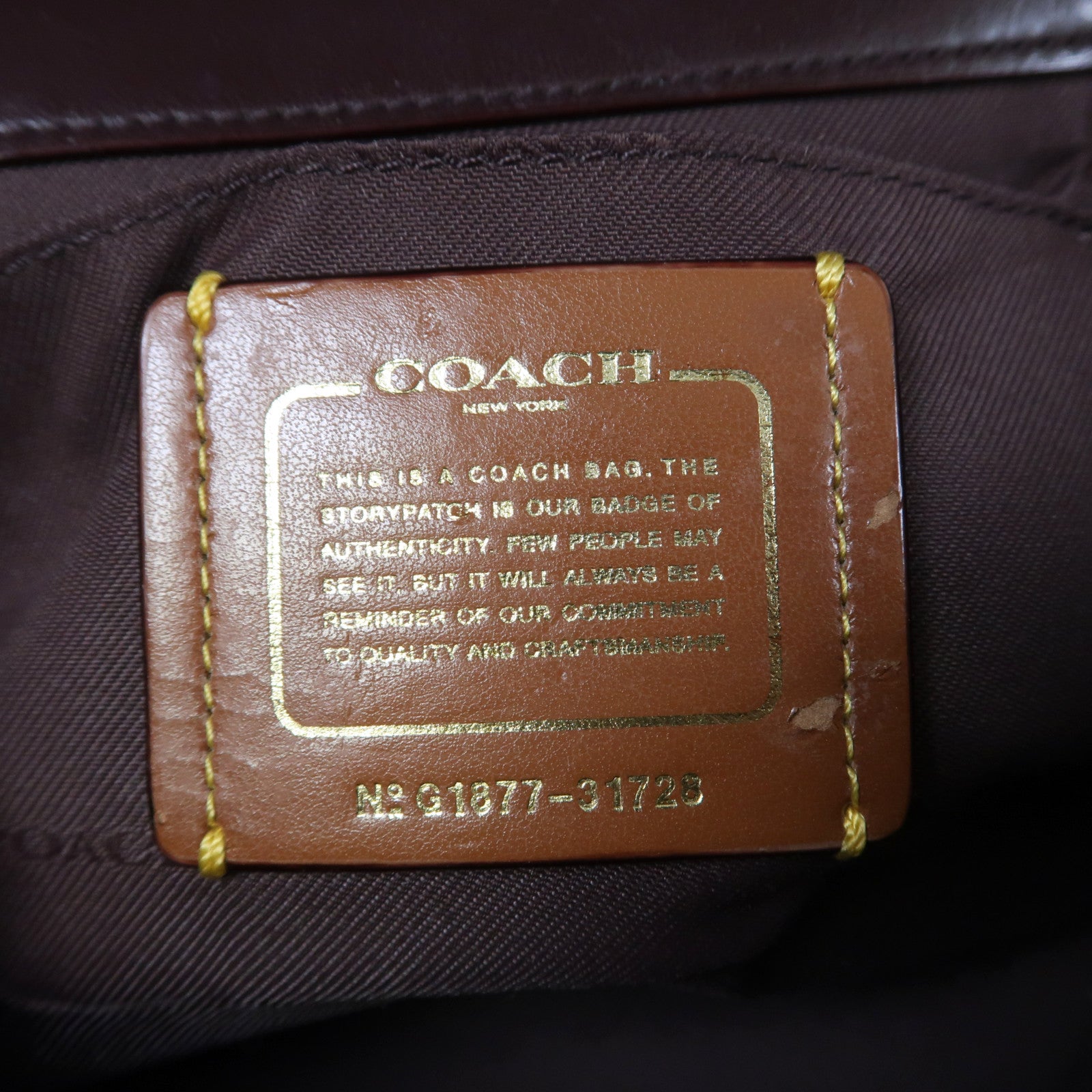 COACH 塗層帆布2way Vanity Bag手挽肩背兩用袋啡色