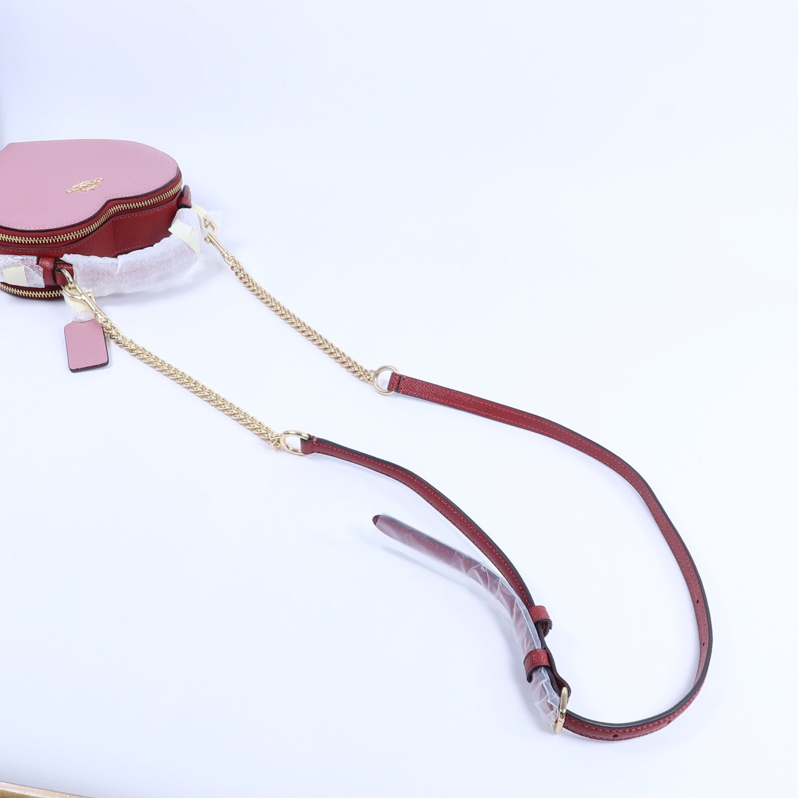 COACH 牛皮皮革Heart Crossbody In Colorblock手挽肩背兩用袋