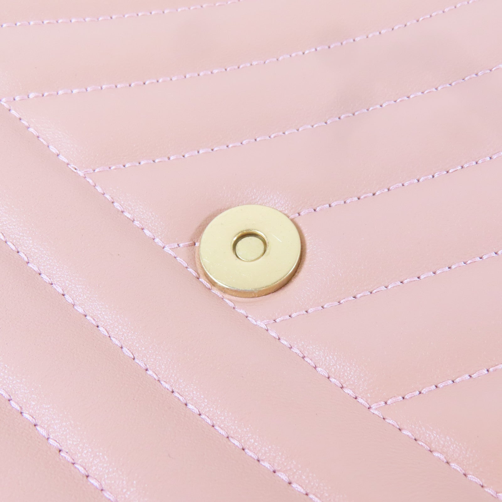 Tory Burch 【激減優惠】納帕皮革Kira Chevron Convertible Shoulder Bag金扣鏈帶肩背袋粉紅色