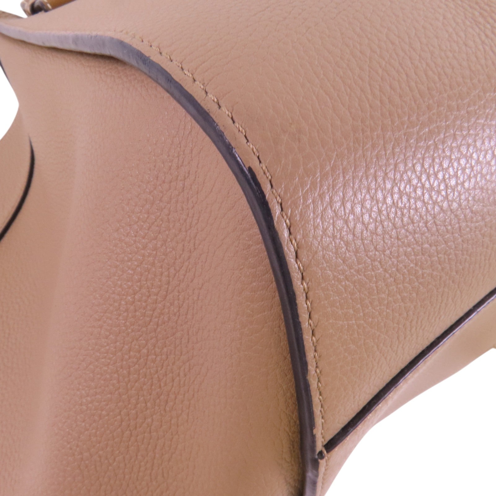 LOEWE GHW Hammock Small Hand Shoulder Bag Calfskin Leather Beige
