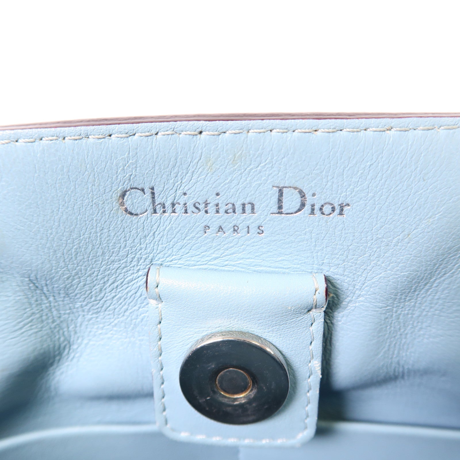 Dior 牛皮皮革Diorissimo銀扣手挽肩背兩用袋