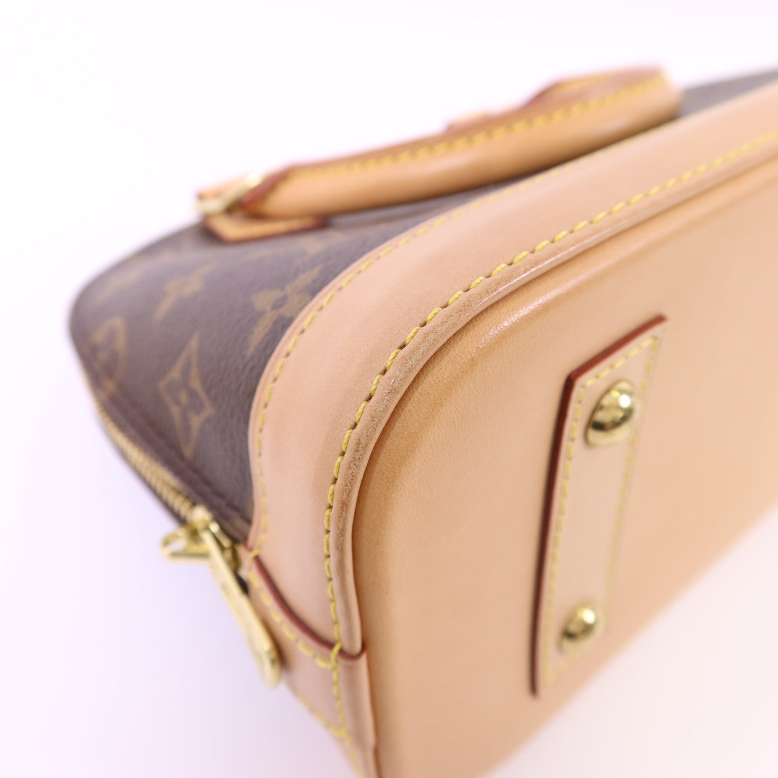 LOUIS VUITTON Monogram Alma BB金扣手挽肩背兩用袋