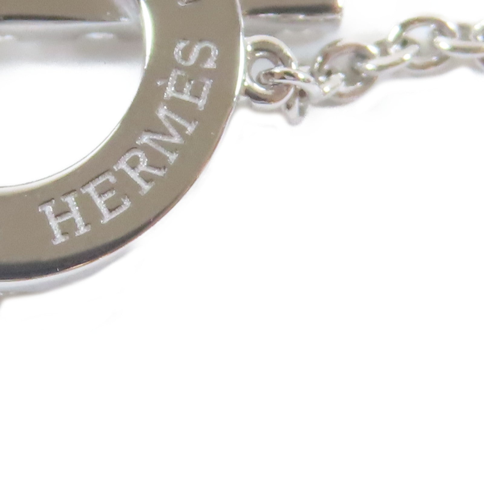 HERMES 18K白金Finesse Pendant項鍊