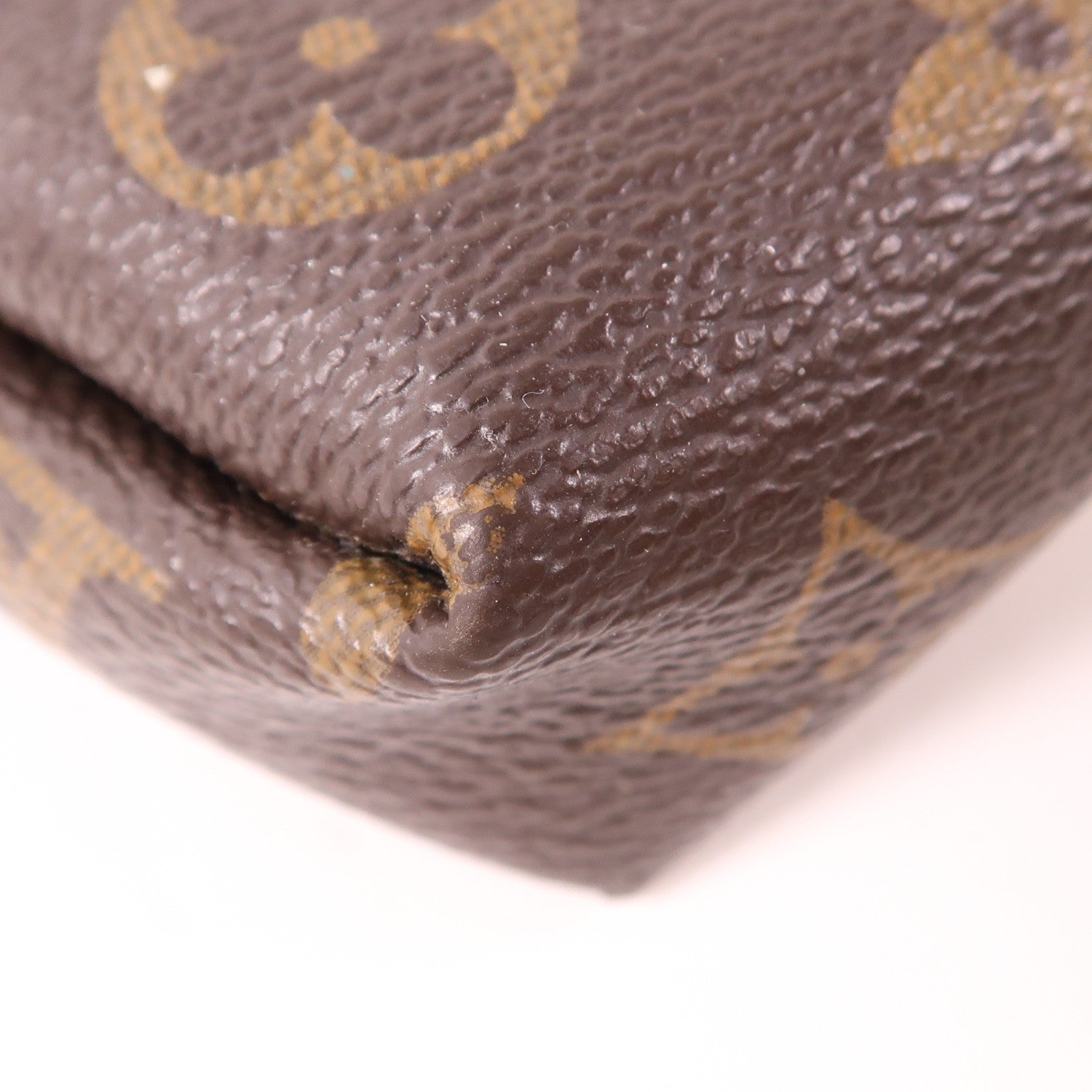 LOUIS VUITTON LV GHW Pallas Clutch Shoulder Bag M41639 Monogram Brown/Black