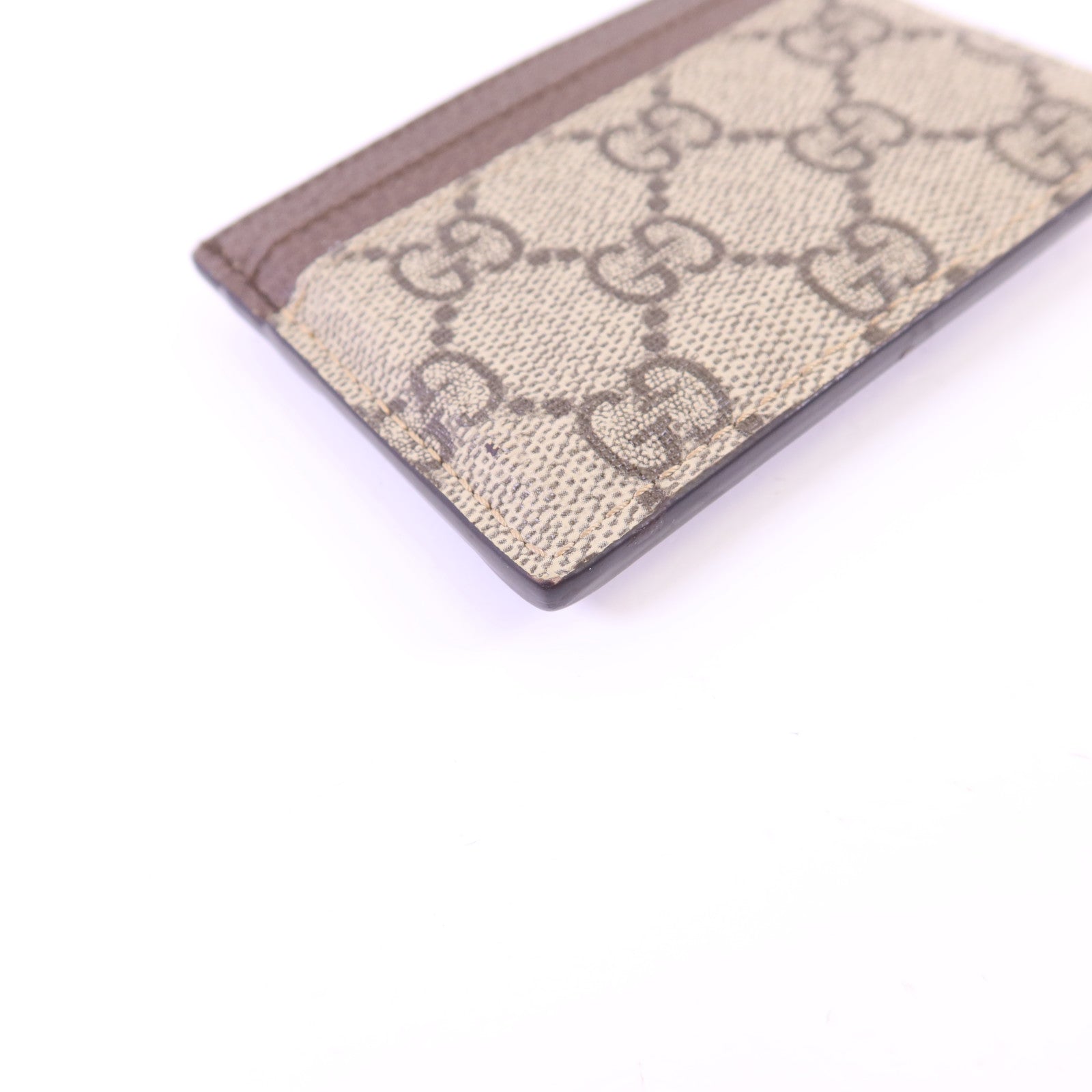 GUCCI 塗層帆布Card Case金扣卡片套
