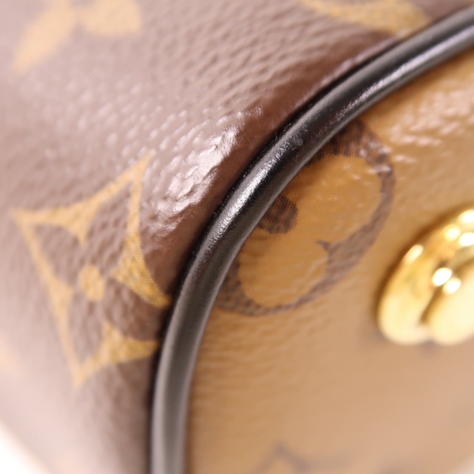 LOUIS VUITTON Monogram Reverse Vanity Chain Pouch金扣手挽肩背兩用袋