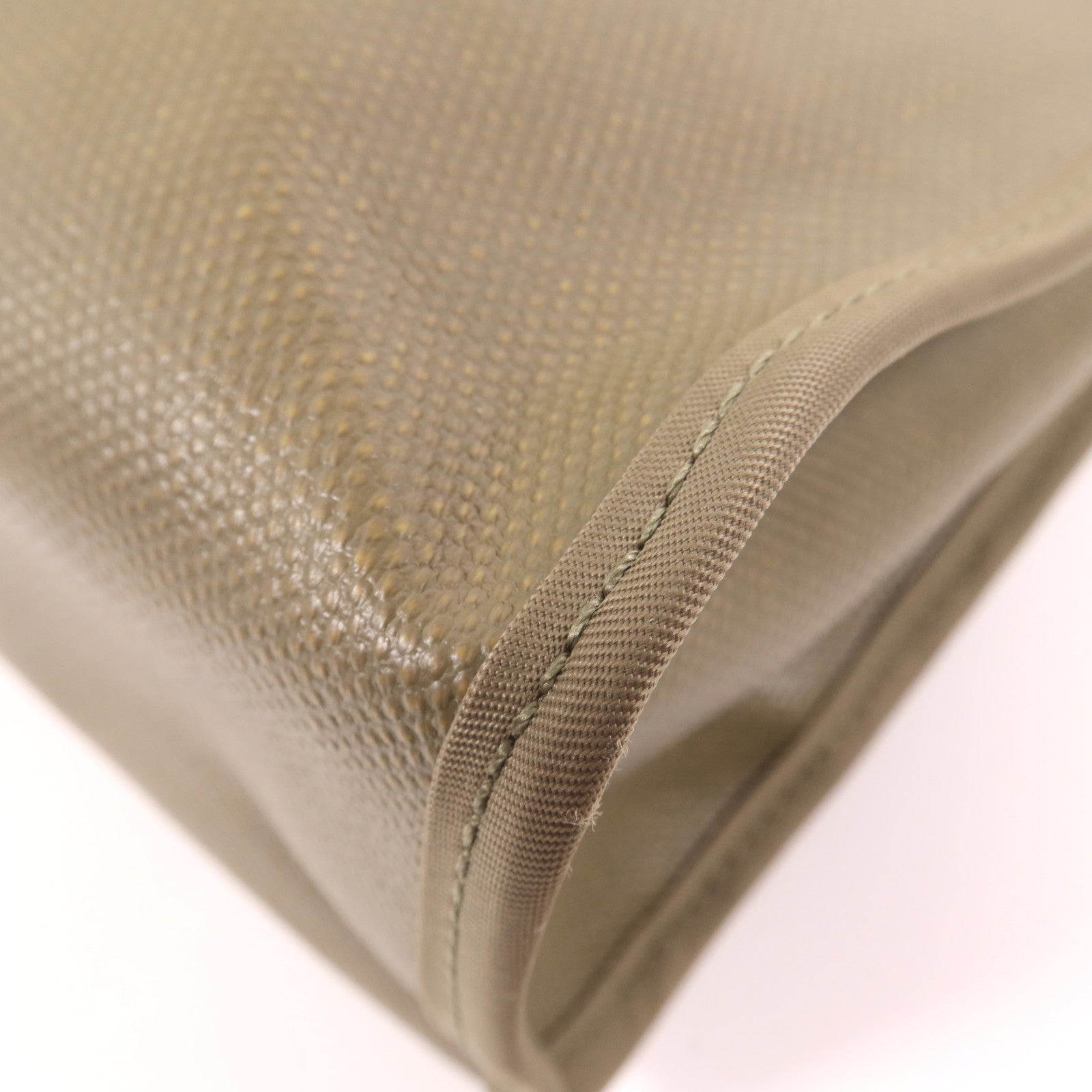 HERMES 塗層帆布Herbag PM銀扣手挽肩背兩用袋Lichen/Noir