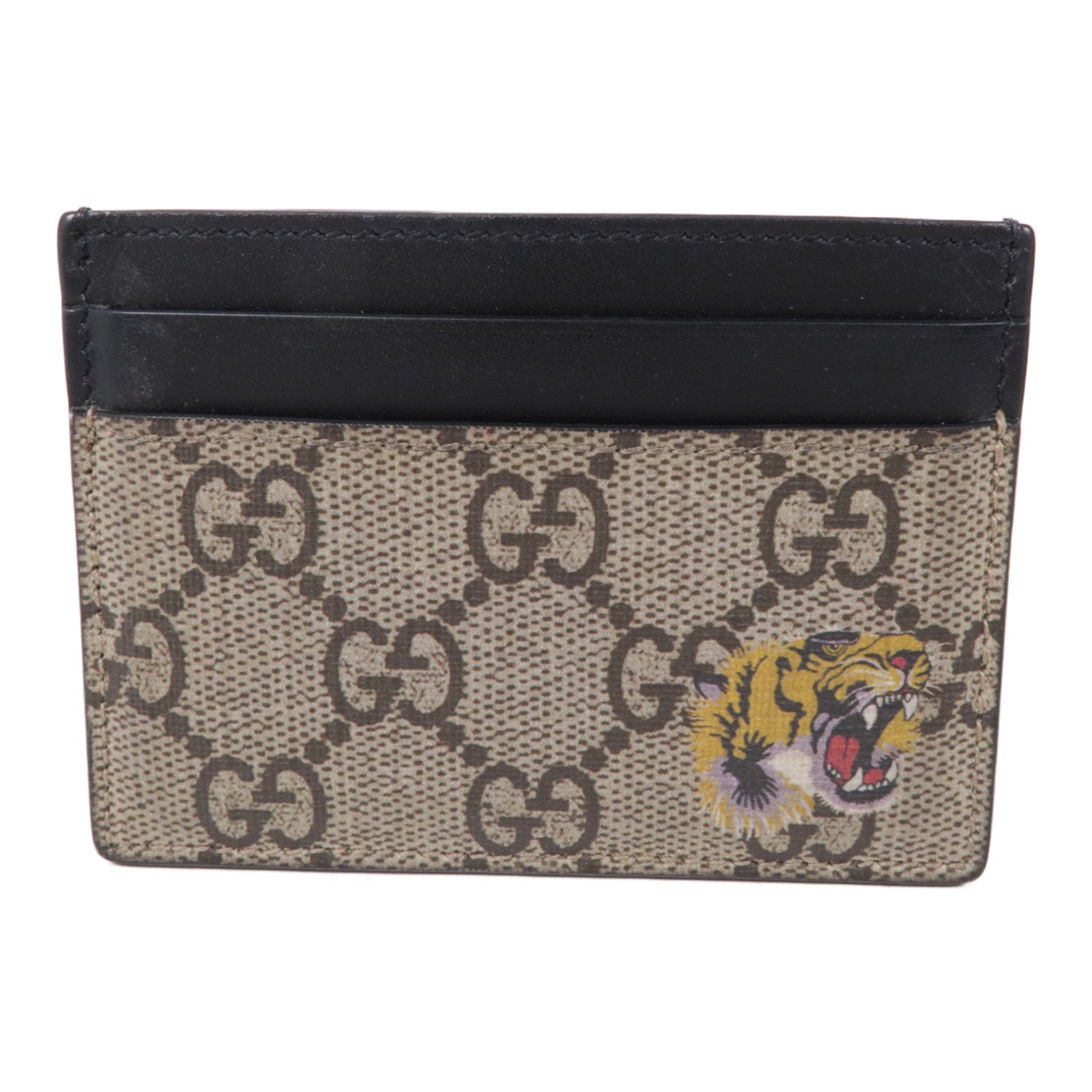 GUCCI 塗層帆布Tiger Card Case卡片套