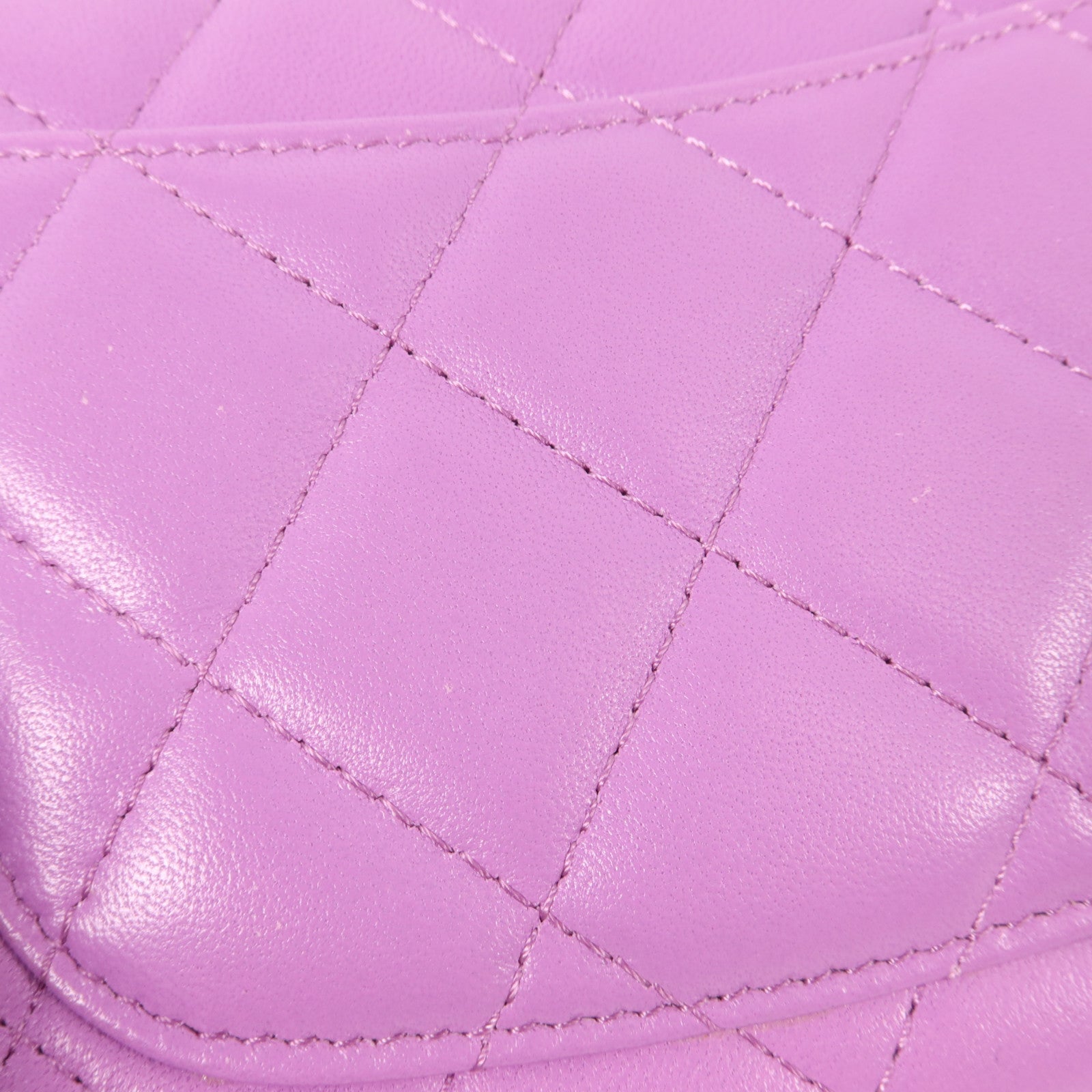 CHANEL 羊皮皮革Long Wallet銀扣長錢包