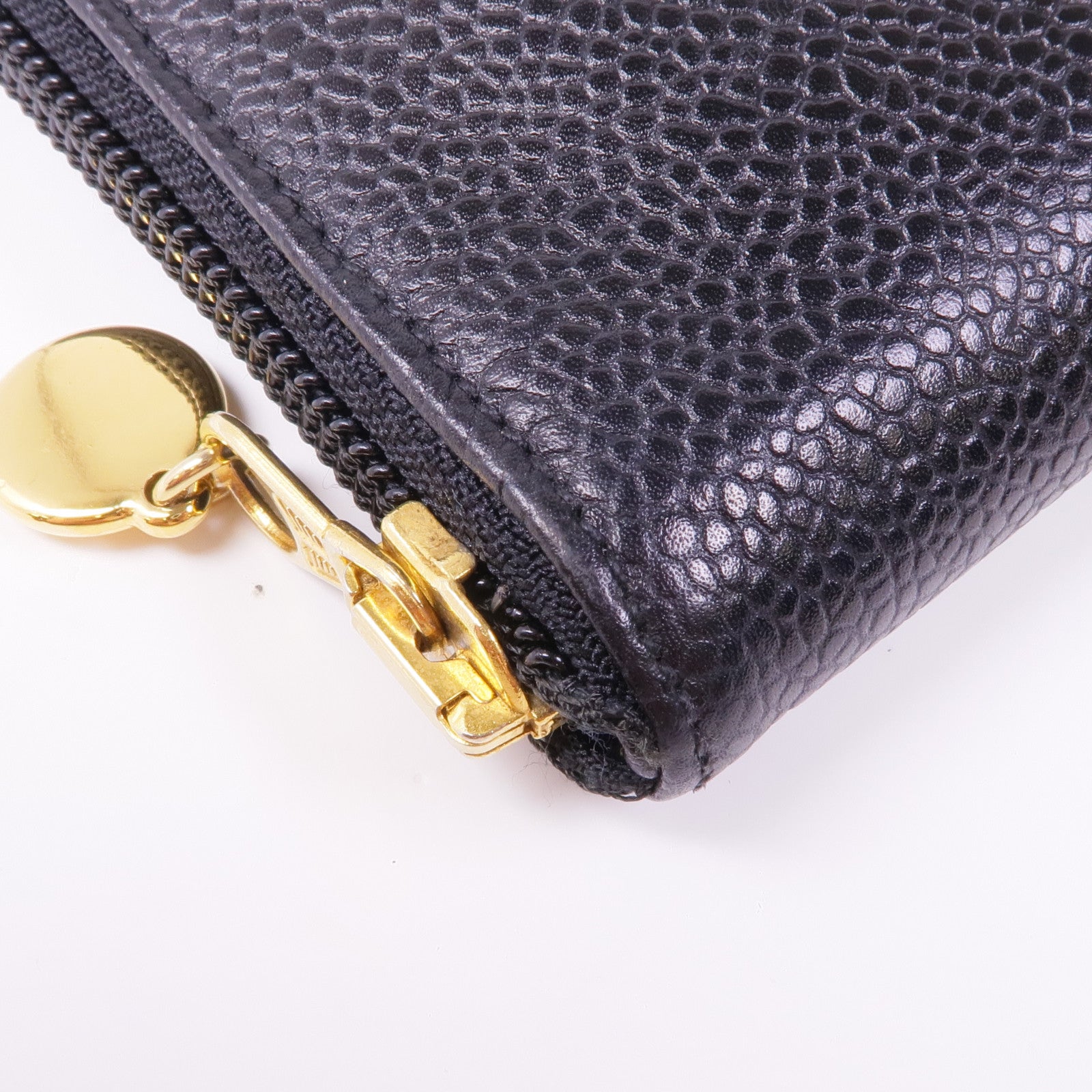 CHANEL 牛皮皮革Long Wallet金扣長錢包