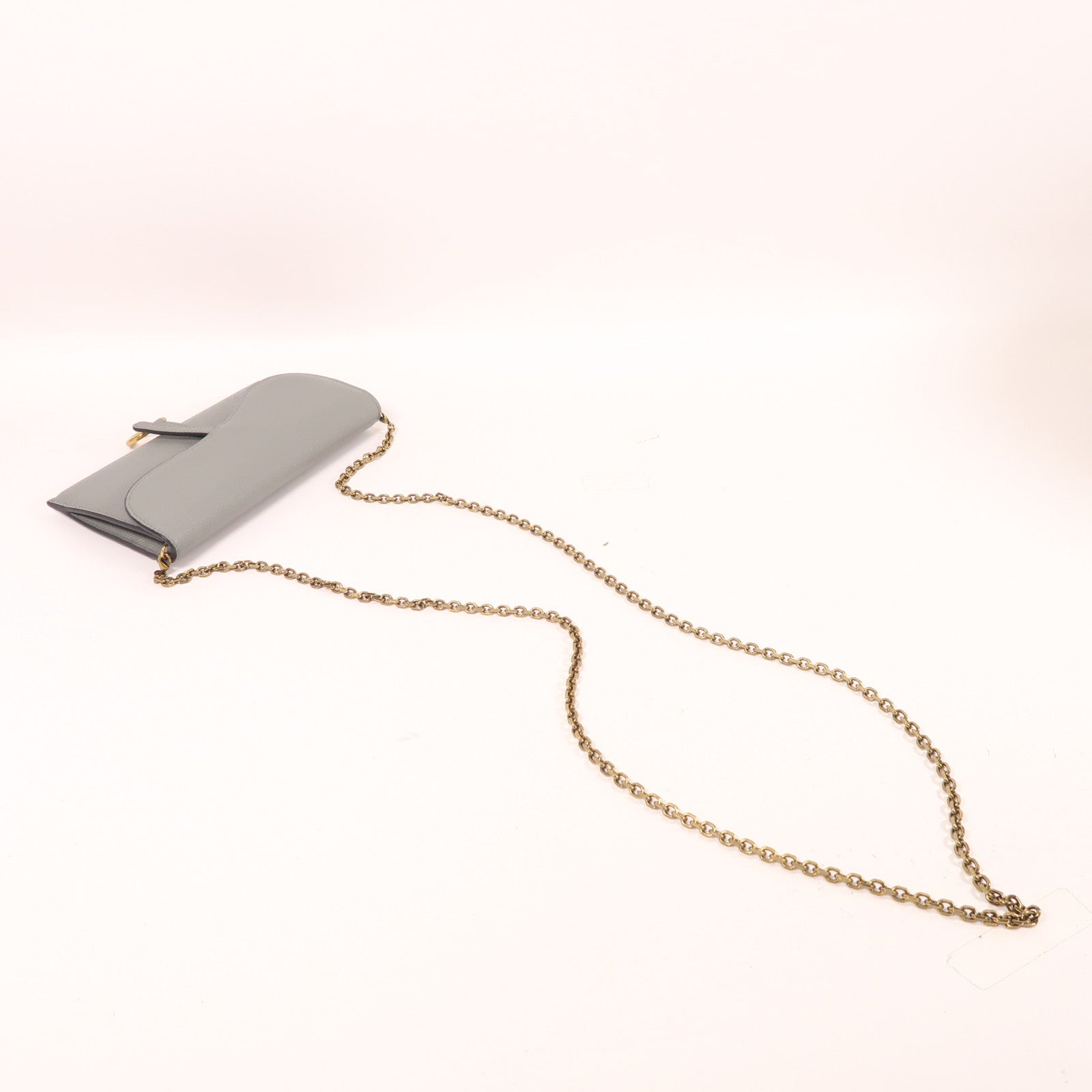 Dior 牛皮皮革Saddle Pouch With Chain鏈帶肩背袋