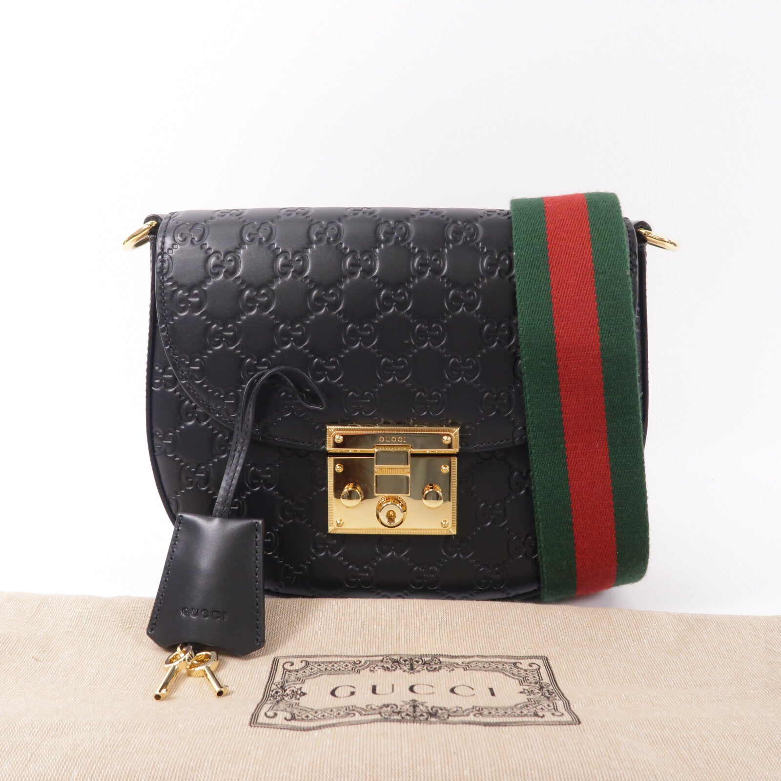 GUCCI 牛皮皮革GG Supreme肩背袋