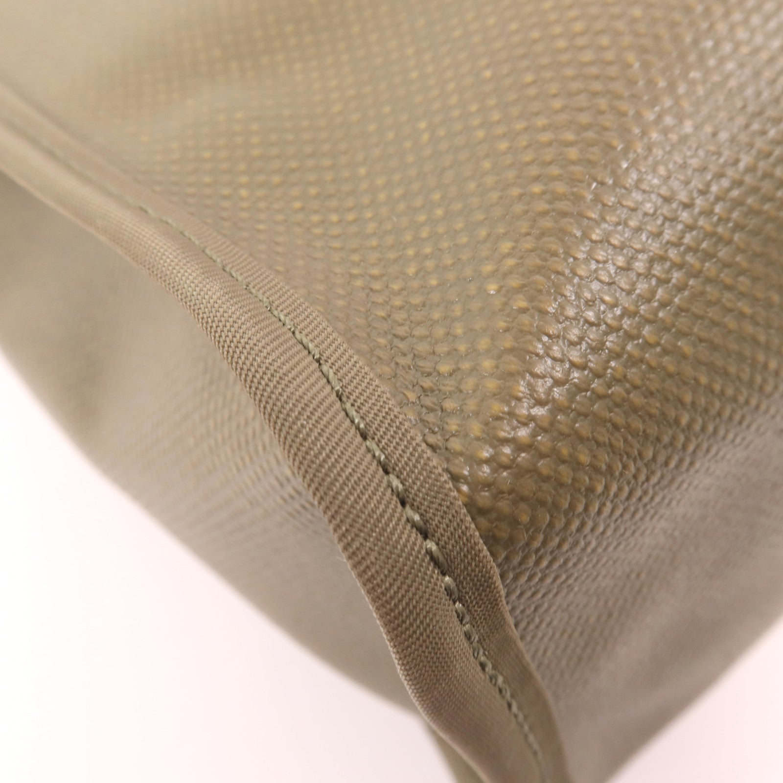 HERMES 塗層帆布Herbag PM銀扣手挽肩背兩用袋Lichen/Noir