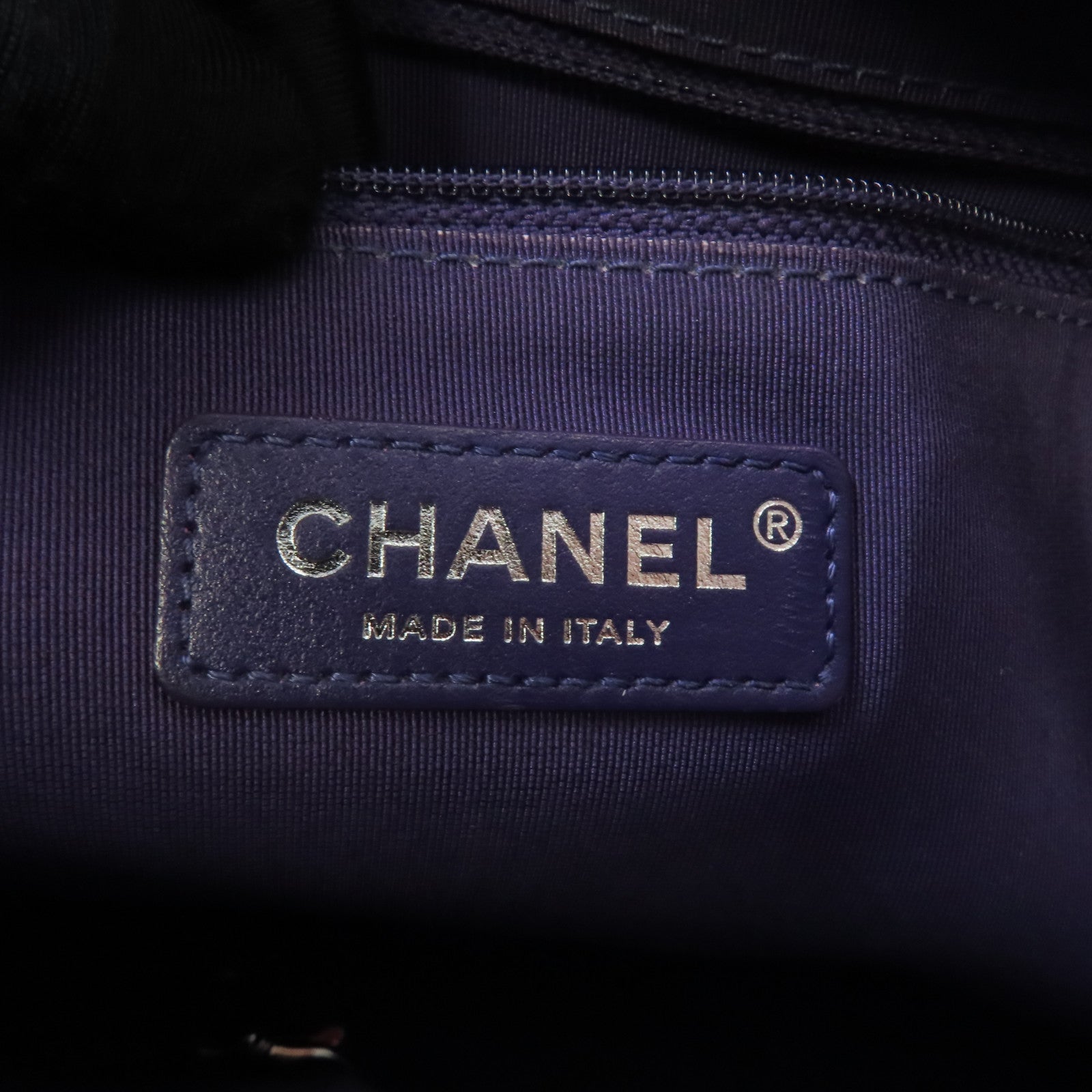 CHANEL 【激減優惠】牛皮皮革Gabrielle金扣/銀扣鏈帶肩背袋紫色