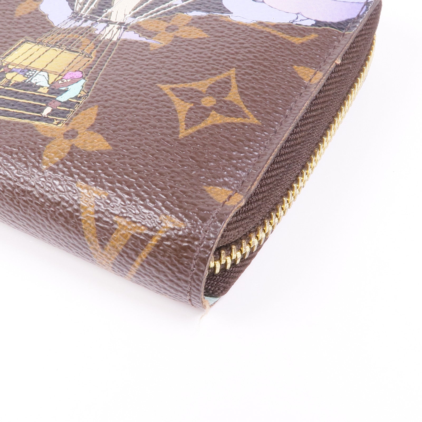 LOUIS VUITTON Monogram Zipper Long Wallet金扣長錢包