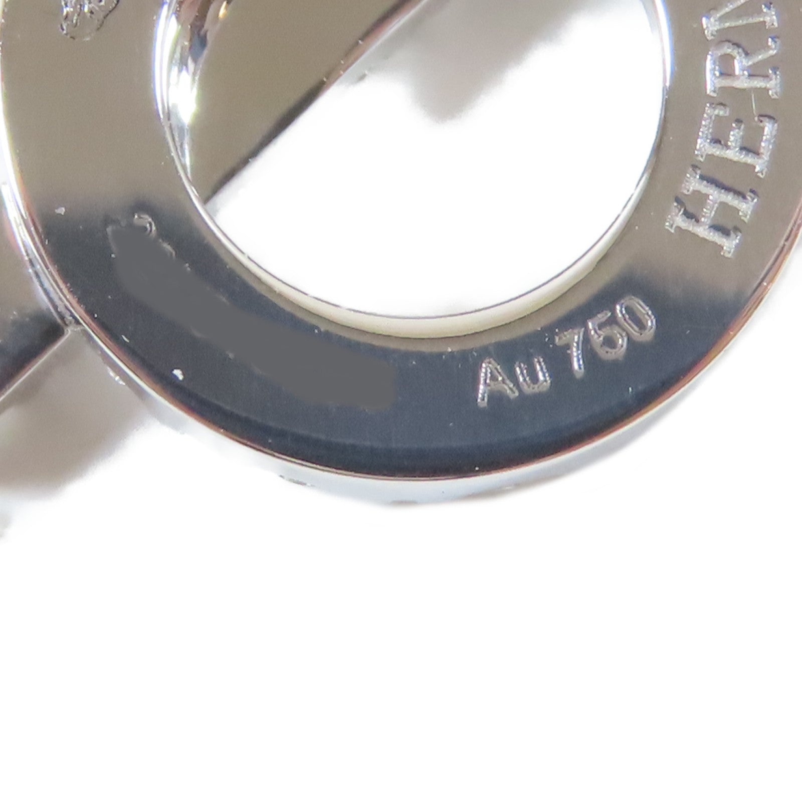 HERMES 18K白金Finesse Pendant項鍊
