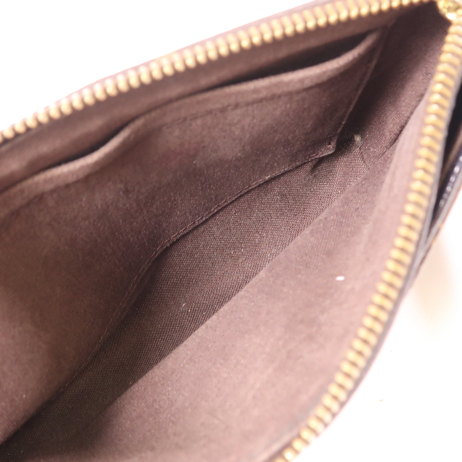 LOUIS VUITTON LV GHW Pallas Clutch Shoulder Bag M41639 Monogram Brown/Black