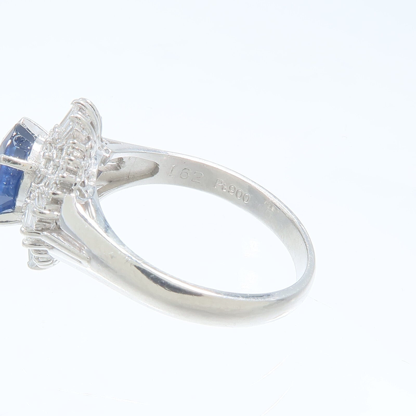 JEWELRY PT900鉑金Sapphire Diamond Ring藍寶石/鑽石戒指