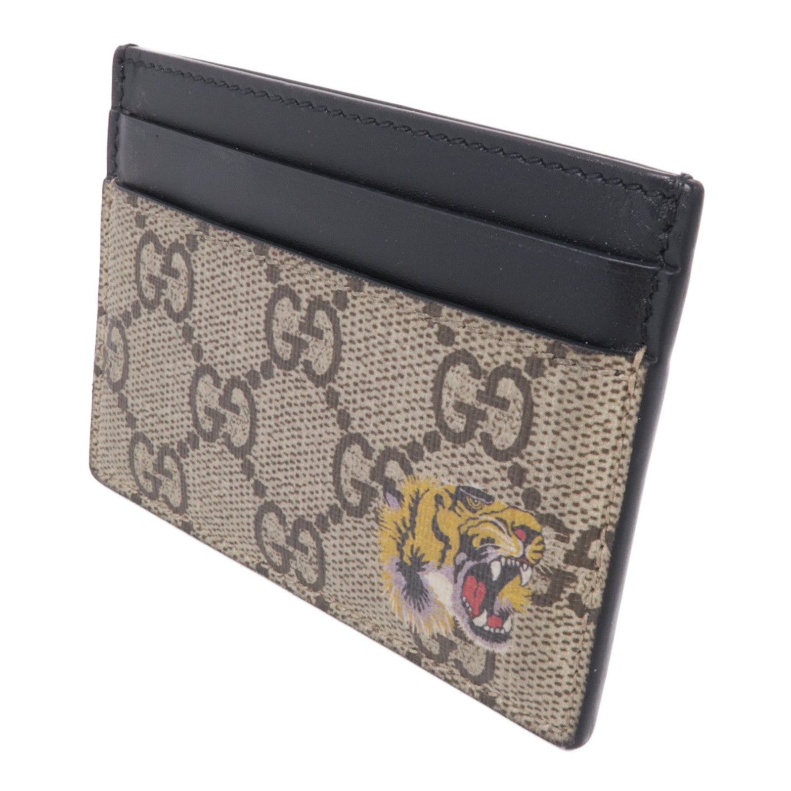 GUCCI 塗層帆布Tiger Card Case卡片套