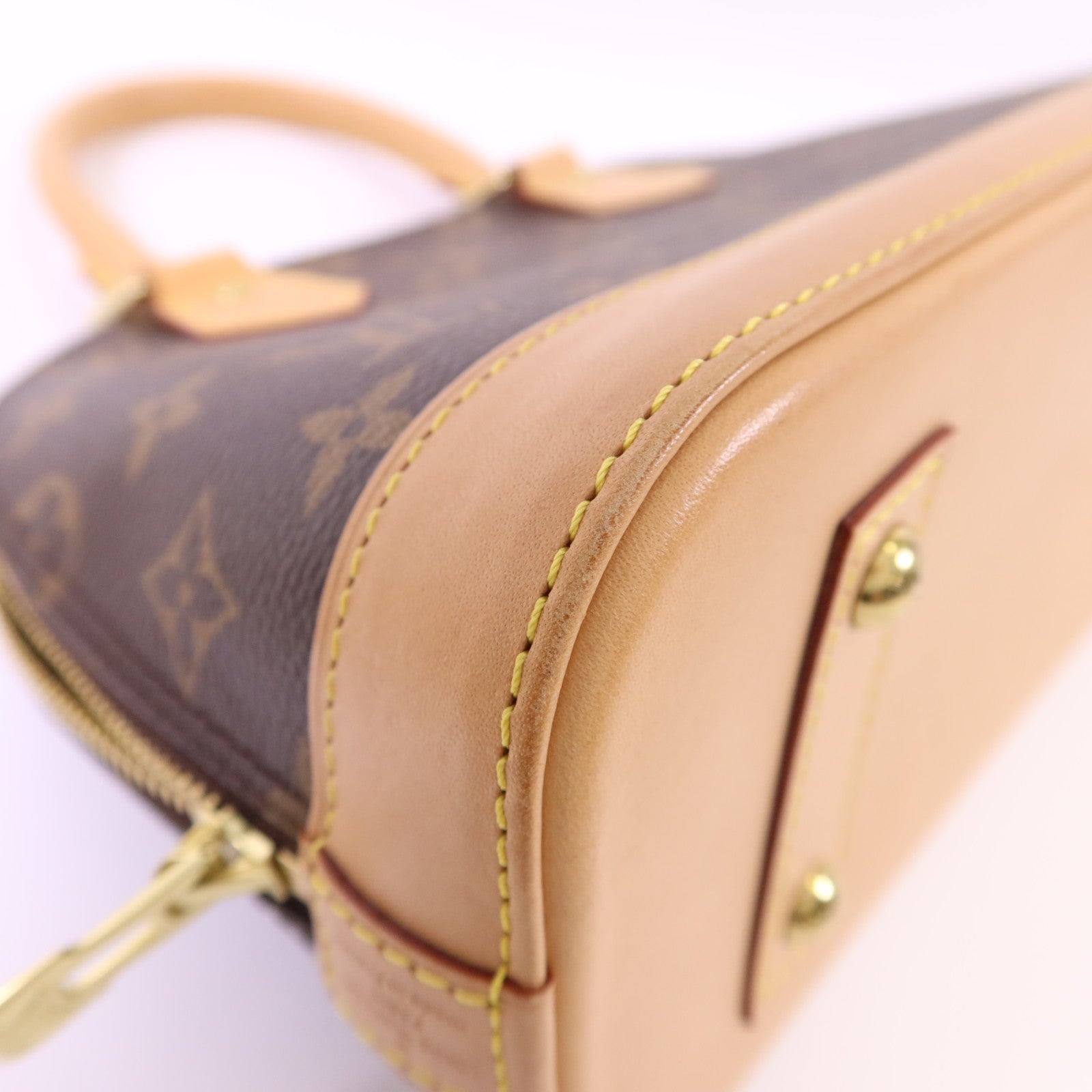 LOUIS VUITTON Monogram Alma BB金扣手挽肩背兩用袋